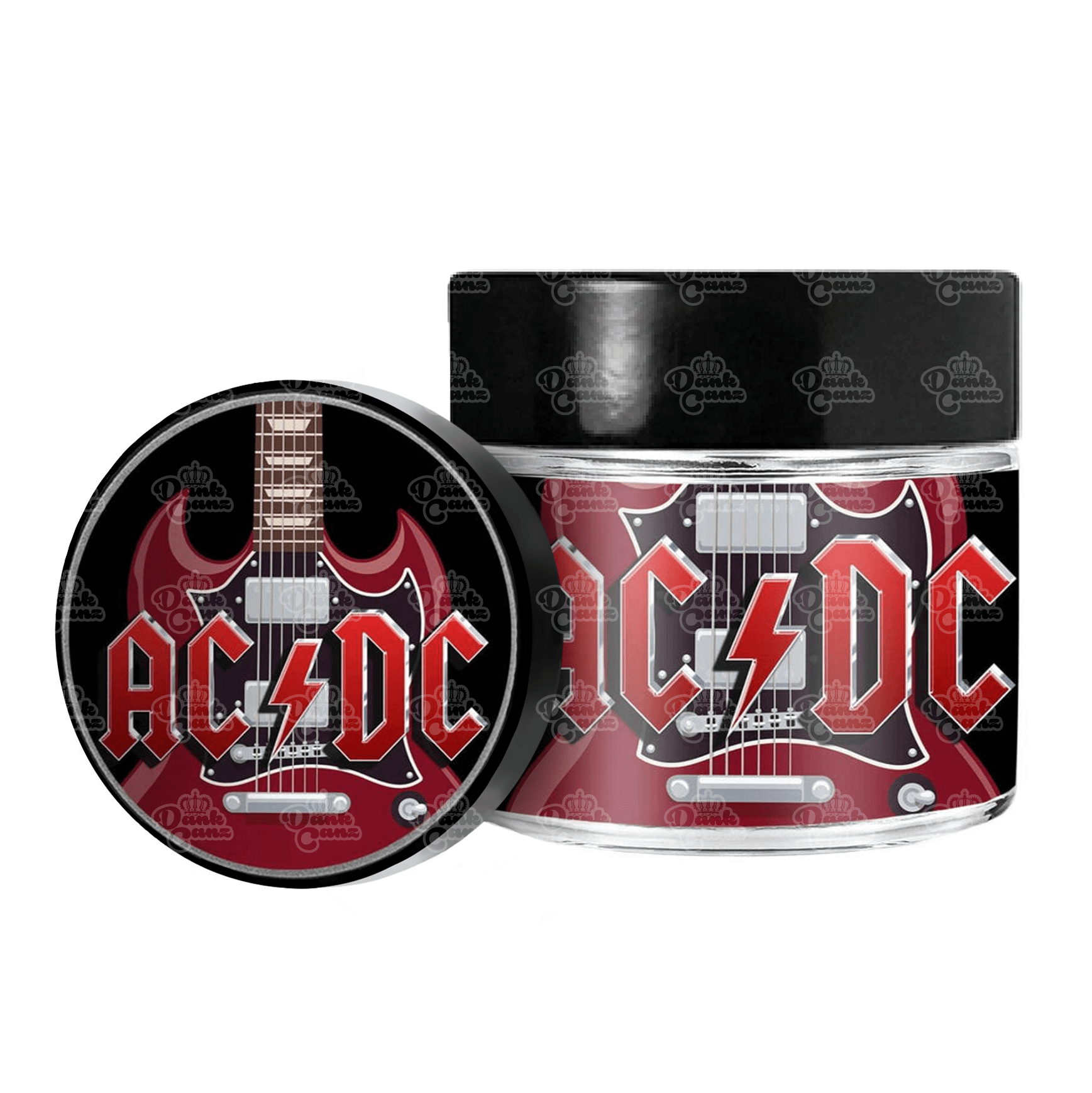 ACDC 3.5g/60ml Glass Jars - Labelled - DC Packaging Custom Cannabis Packaging