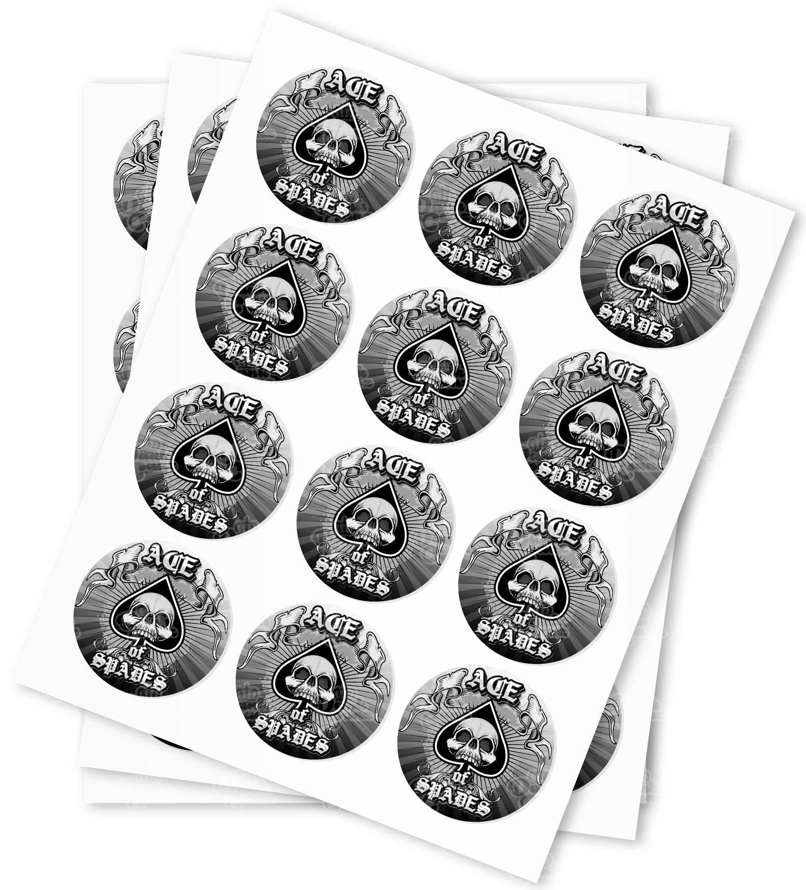 Ace of Spades Strain Stickers - DC Packaging Custom Cannabis Packaging