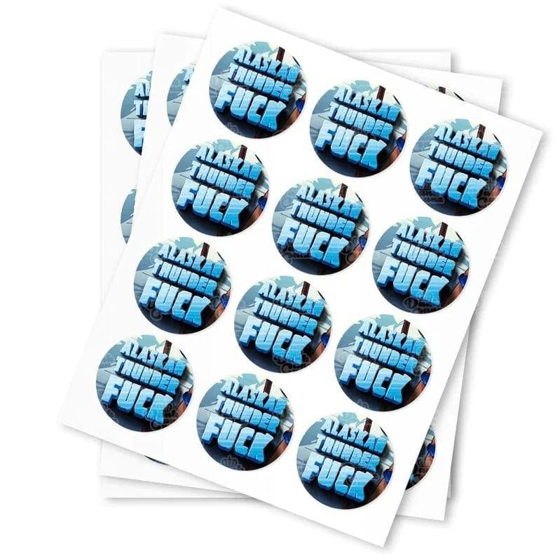 Alaskan Thunder Fuck Strain Stickers - DC Packaging Custom Cannabis Packaging