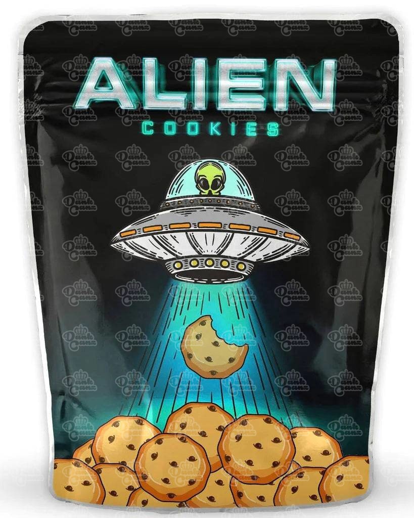 Alien Cookies Mylar Bags - DC Packaging Custom Cannabis Packaging