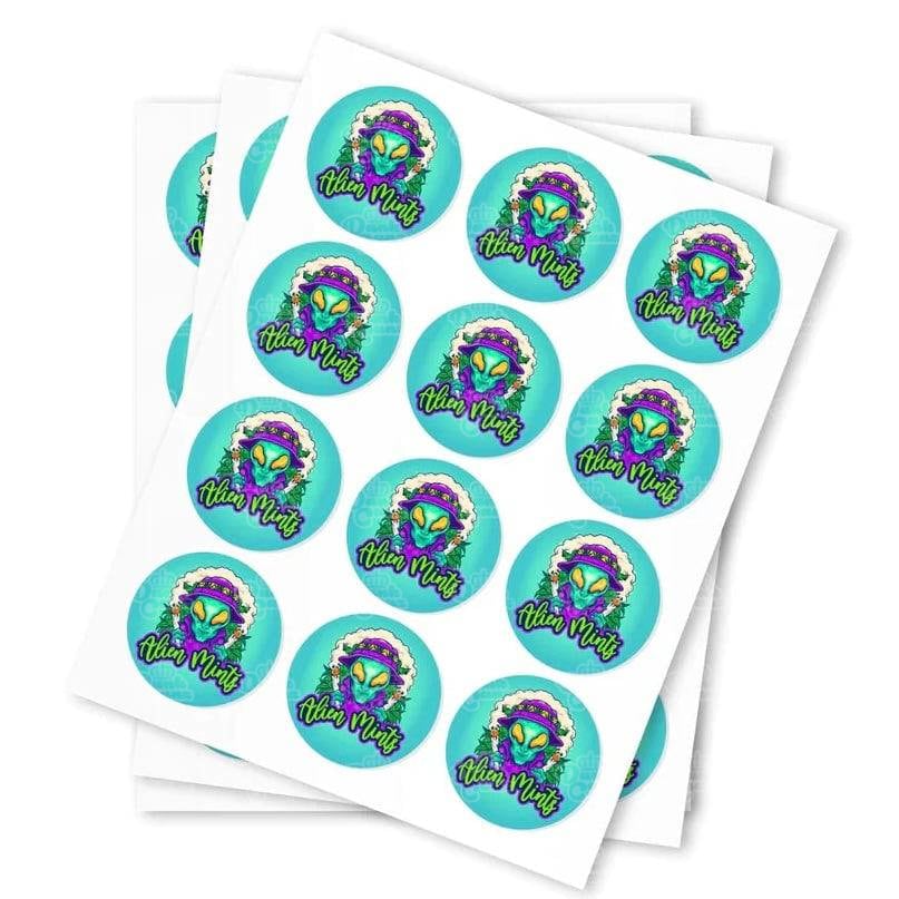 Alien Mints Stickers - DC Packaging Custom Cannabis Packaging
