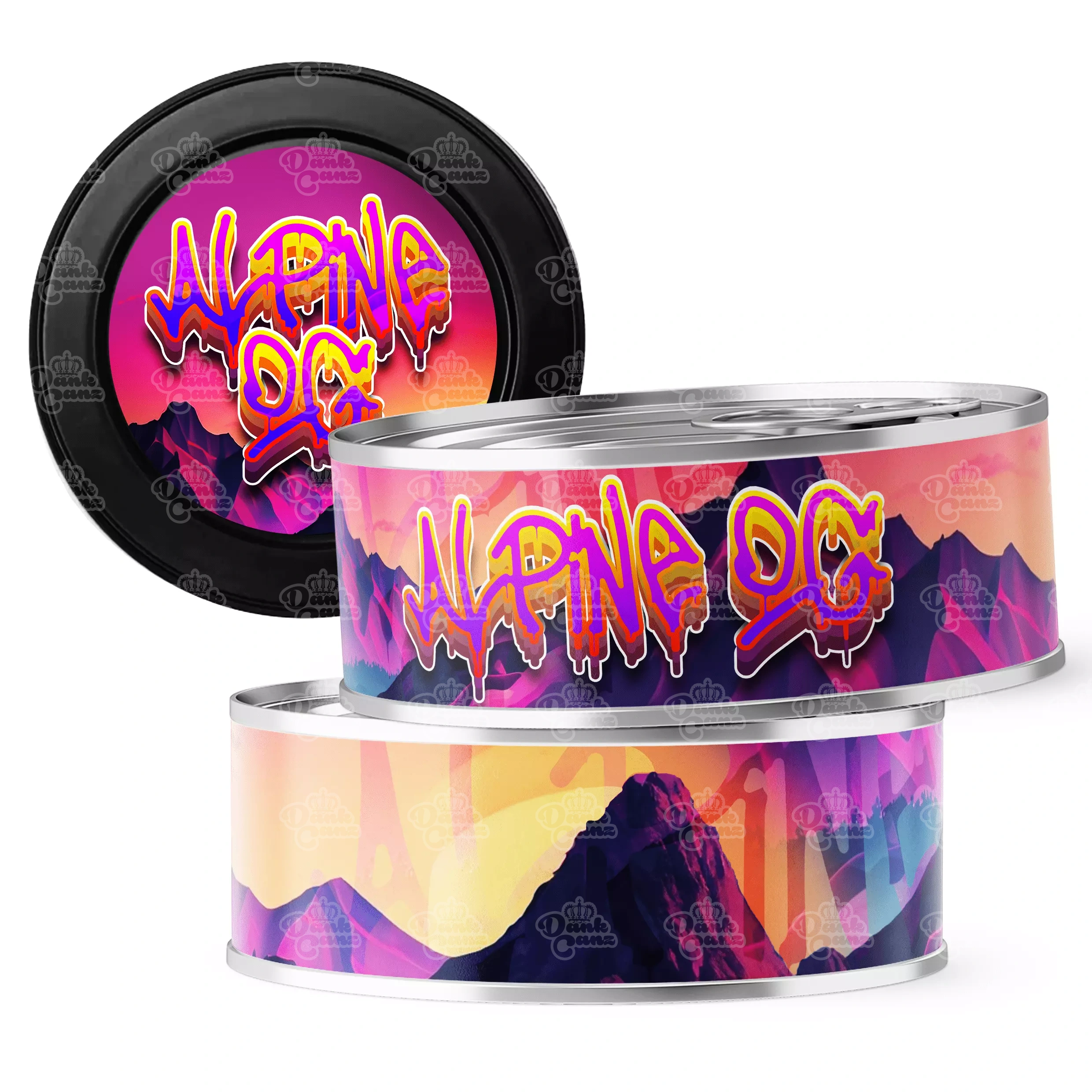 Alpine OG 3.5g Self Seal Tins - DC Packaging Custom Cannabis Packaging