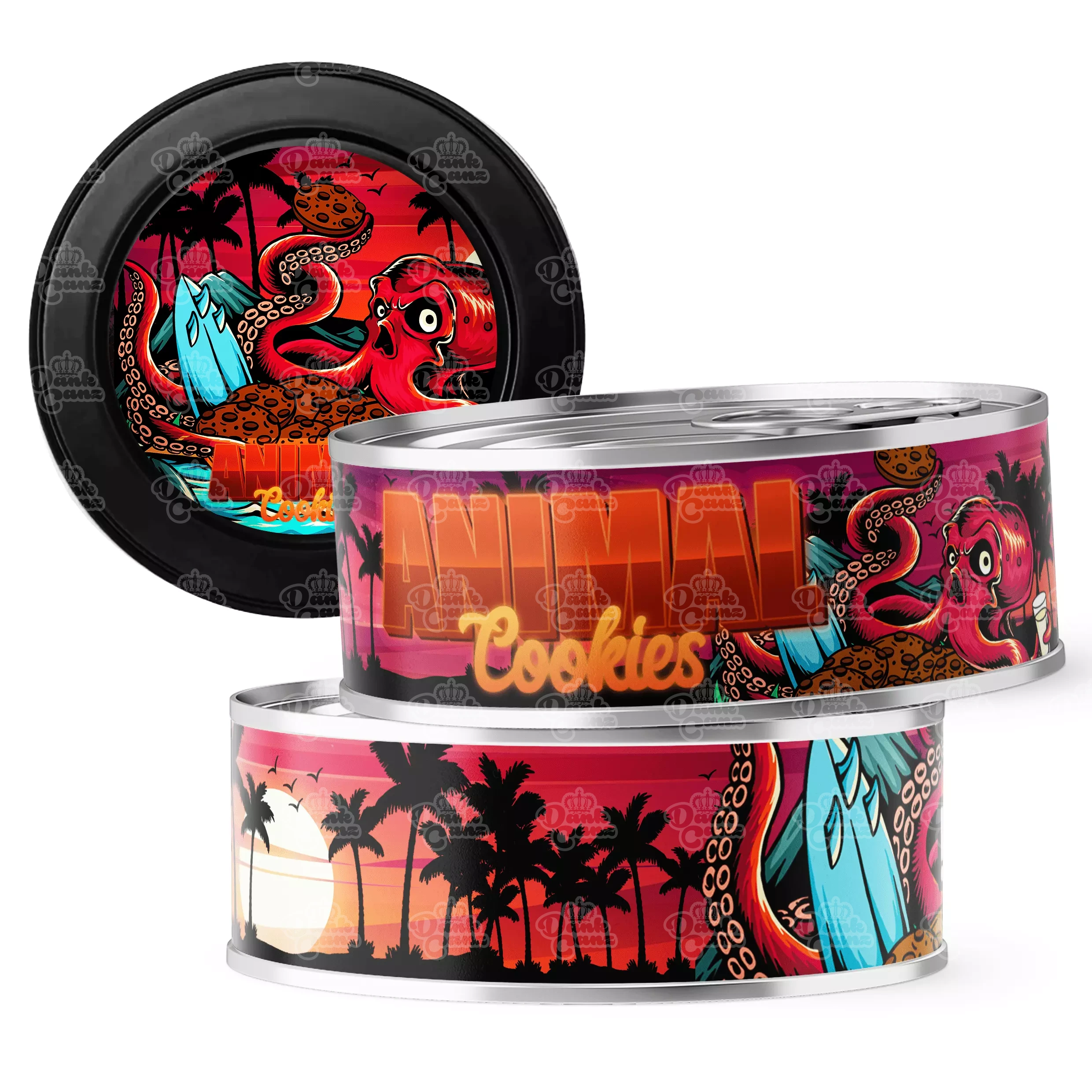 Animal Cookies 3.5g Self Seal Tins - DC Packaging Custom Cannabis Packaging