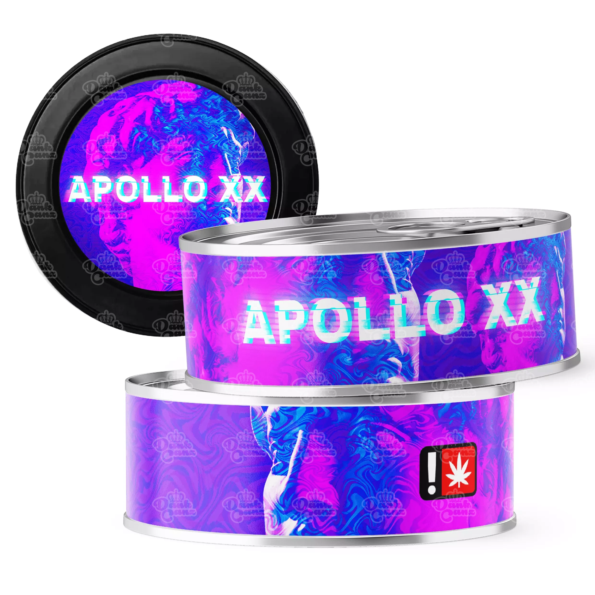 Apollo XX 3.5g Self Seal Tins - DC Packaging Custom Cannabis Packaging
