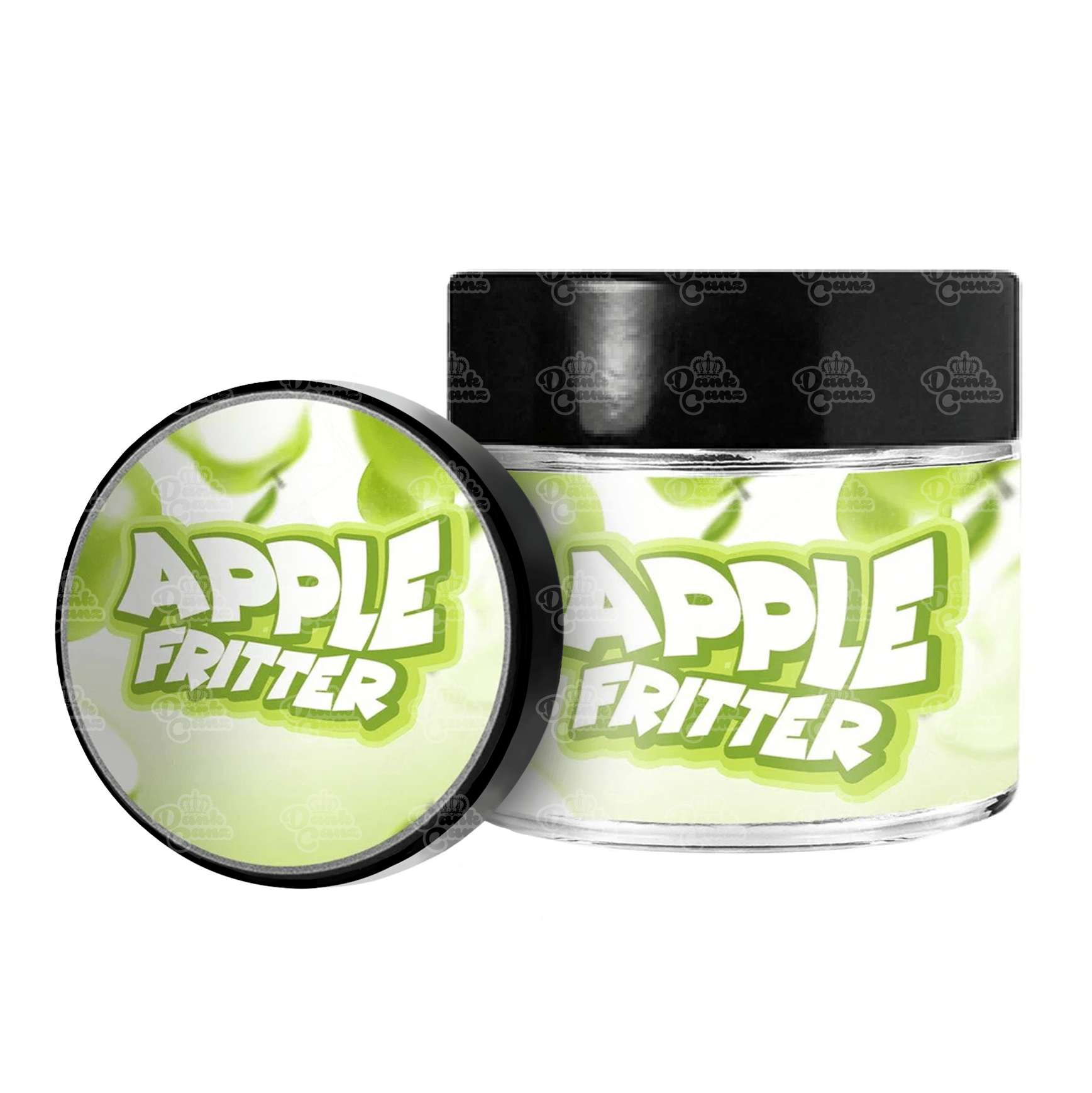 Apple Fritter 3.5g/60ml Glass Jars - Labelled - DC Packaging Custom Cannabis Packaging