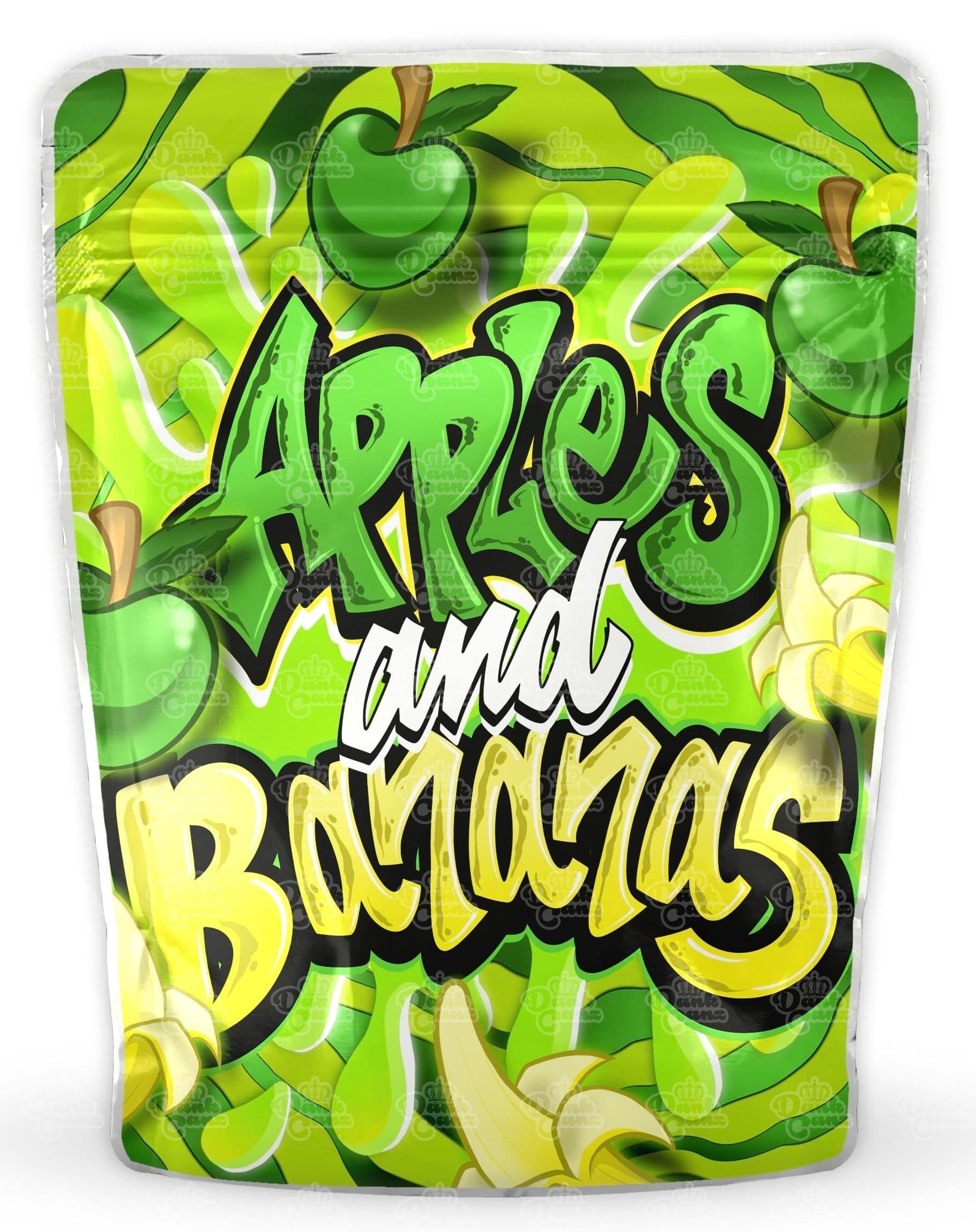 Apples & Bananas Mylar Bags - DC Packaging Custom Cannabis Packaging