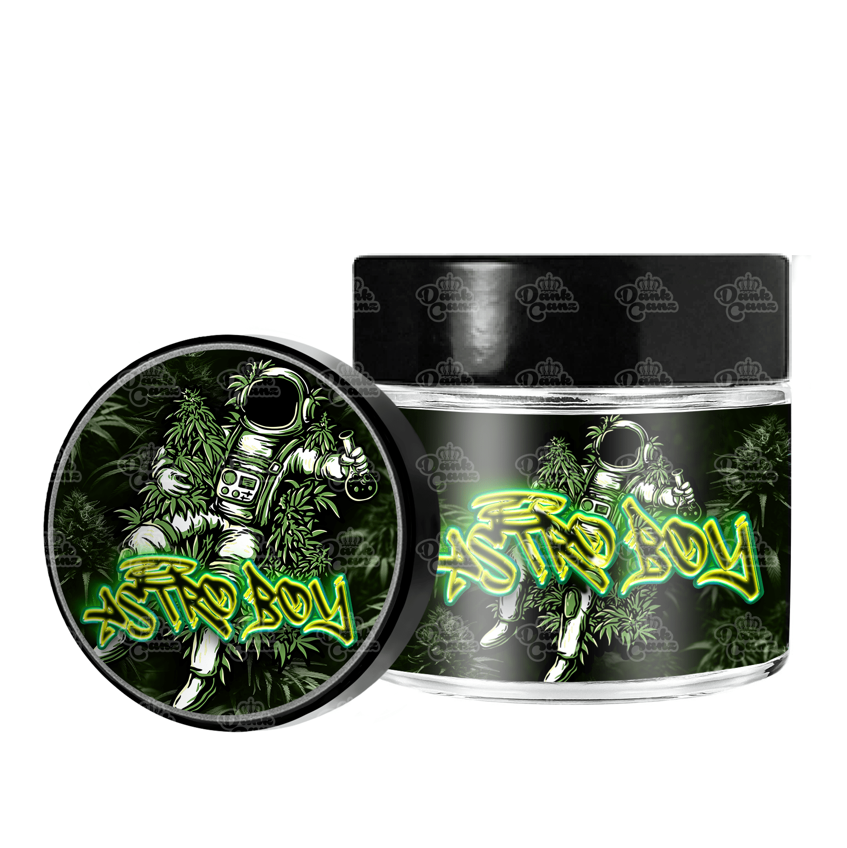 Astro Boy 3.5g/60ml Glass Jars - Labelled - DC Packaging Custom Cannabis Packaging