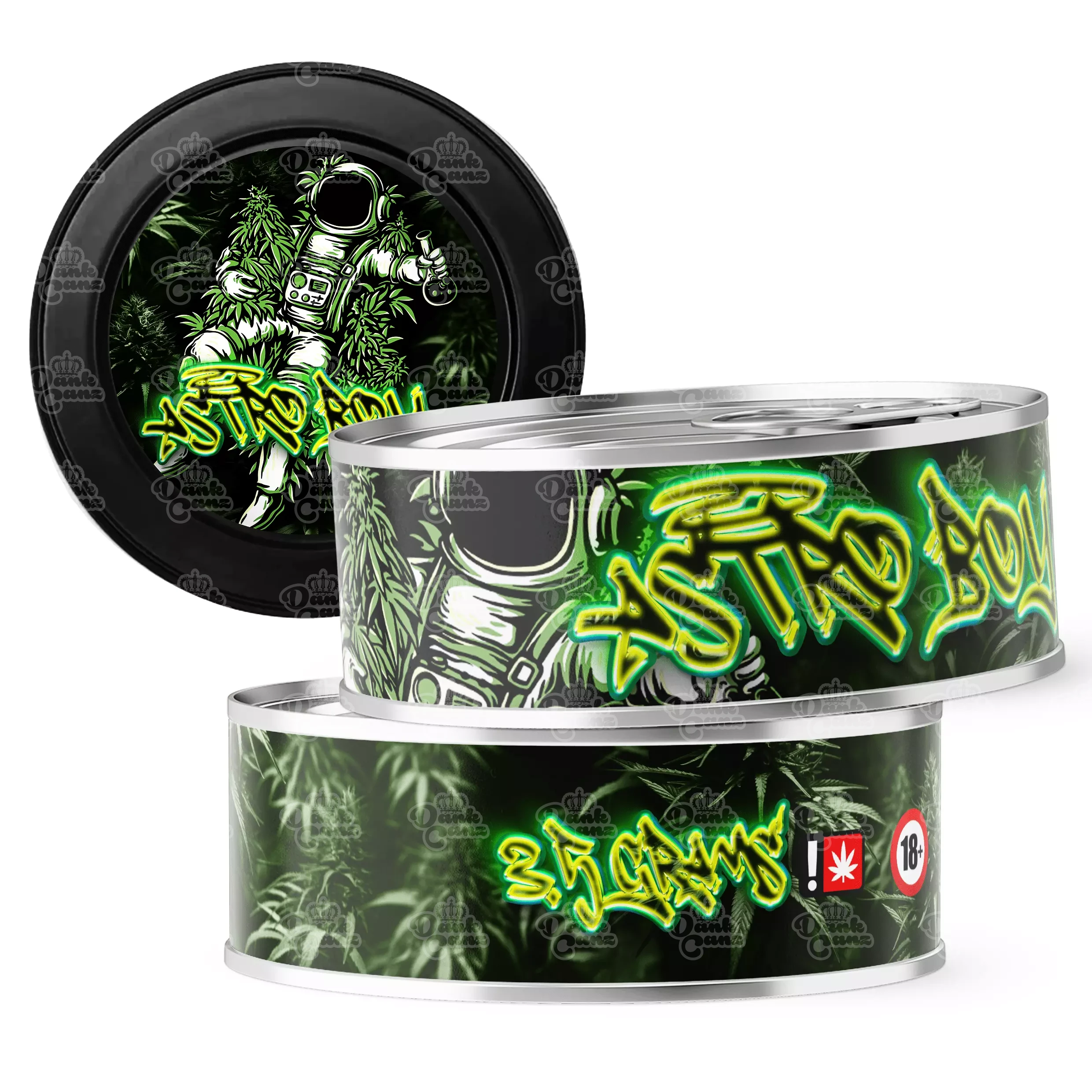 Astro Boy 3.5g Self Seal Tins - DC Packaging Custom Cannabis Packaging