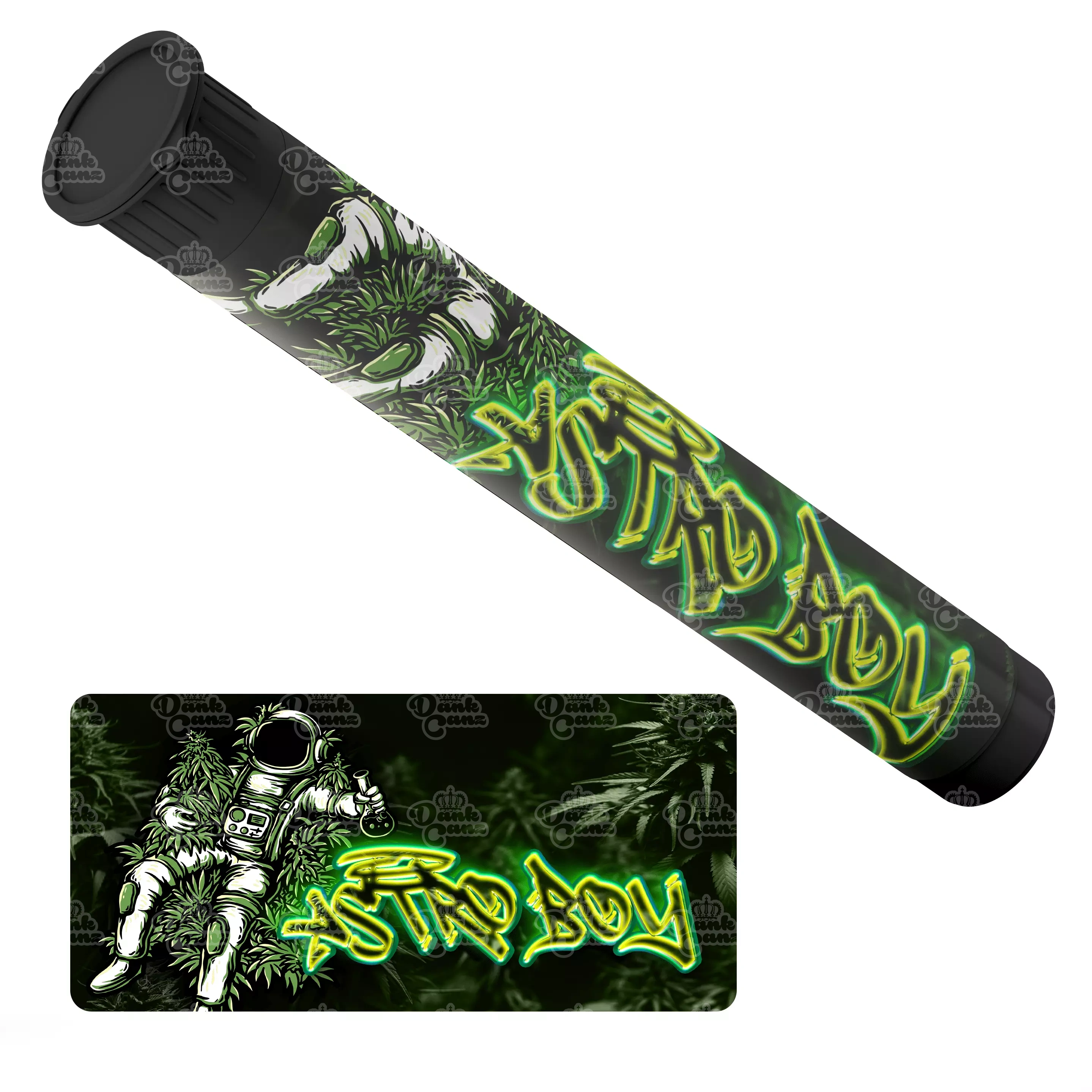Astro Boy Pre Roll Tubes - Labelled - DC Packaging Custom Cannabis Packaging