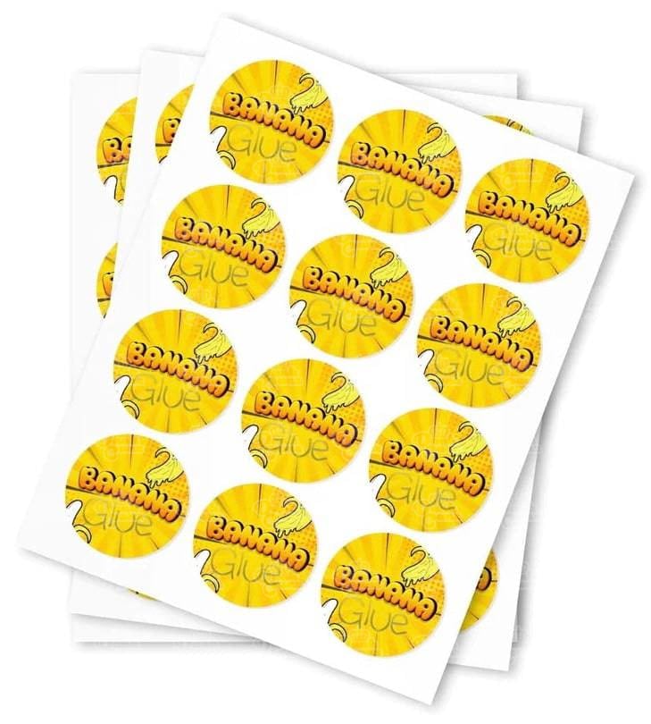 Banana Glue Strain Stickers - DC Packaging Custom Cannabis Packaging