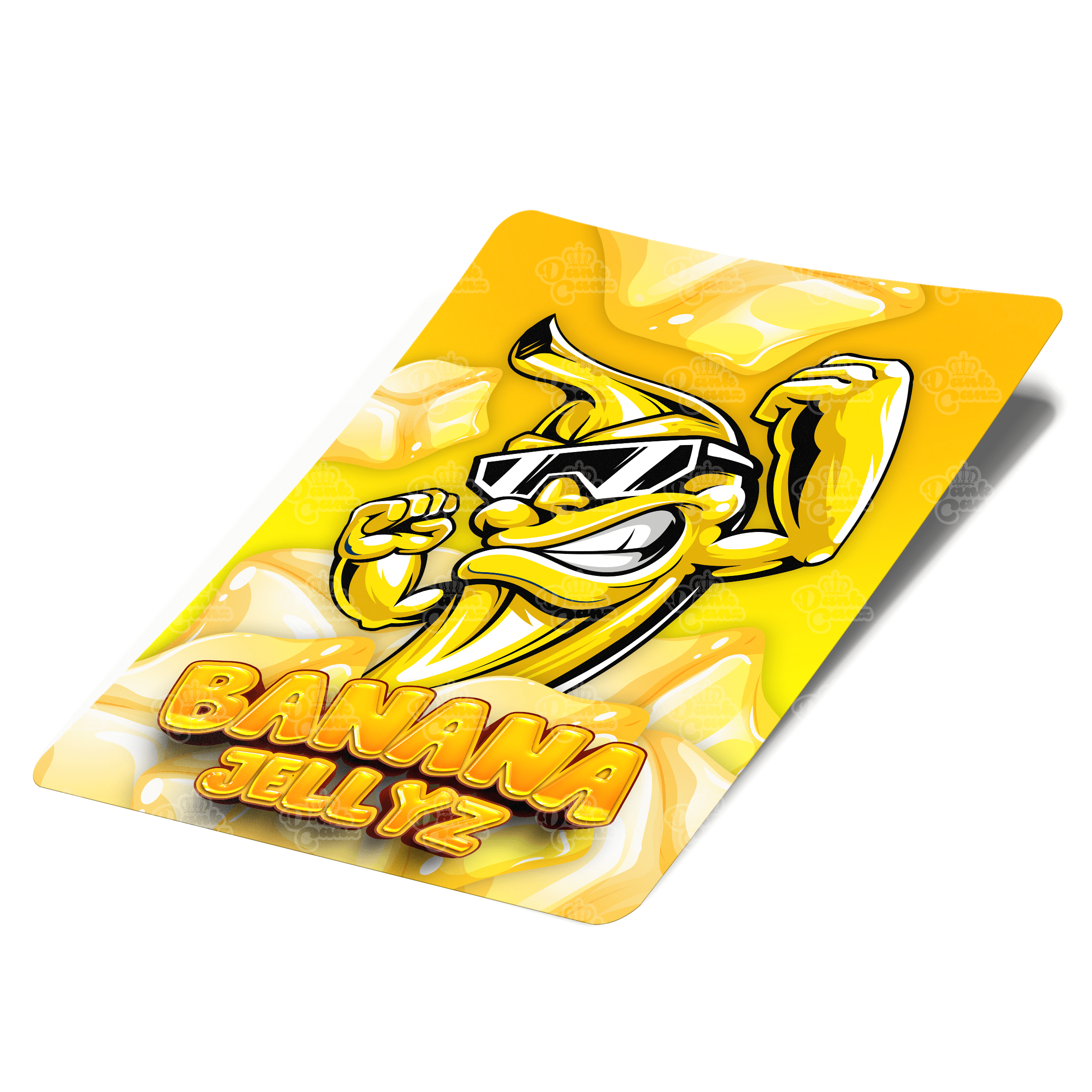 Banana Jellyz Mylar Bag Labels - Labels only - DC Packaging Custom Cannabis Packaging
