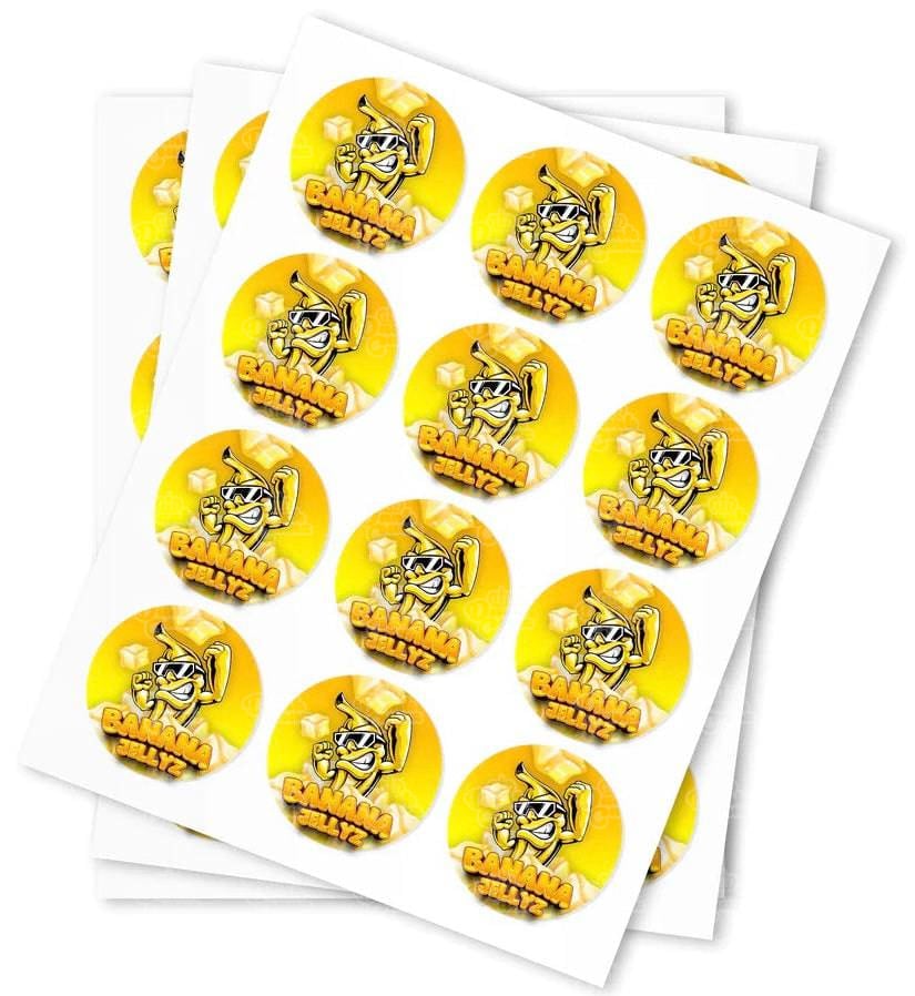Banana Jellyz Strain Stickers - DC Packaging Custom Cannabis Packaging