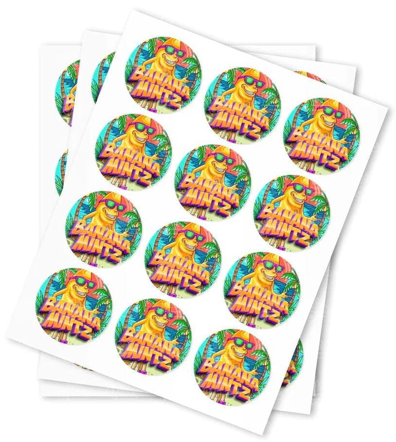 Banana Mintz Strain Stickers - DC Packaging Custom Cannabis Packaging