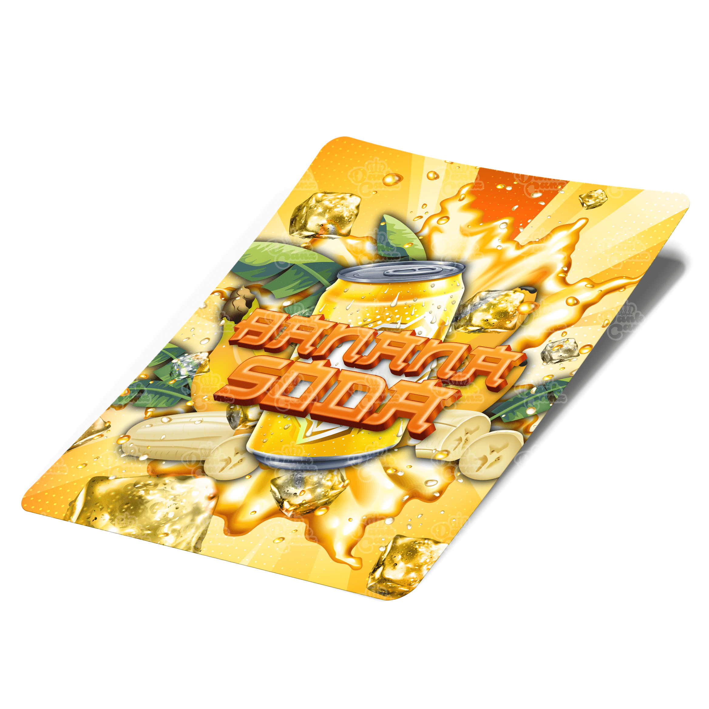 Banana Soda Mylar Bag Labels - Labels only - DC Packaging Custom Cannabis Packaging