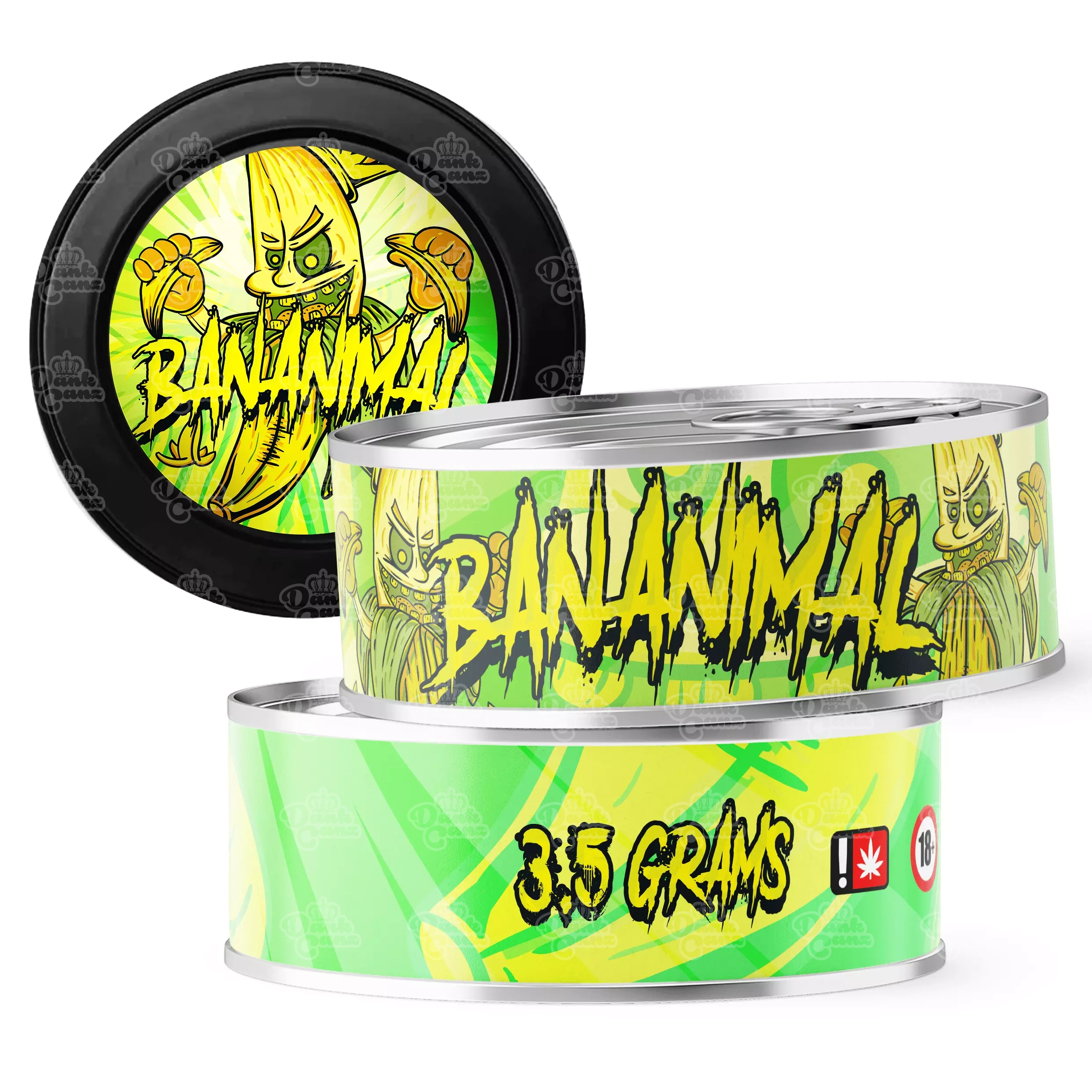 Bananimal 3.5g Self Seal Tins - DC Packaging Custom Cannabis Packaging