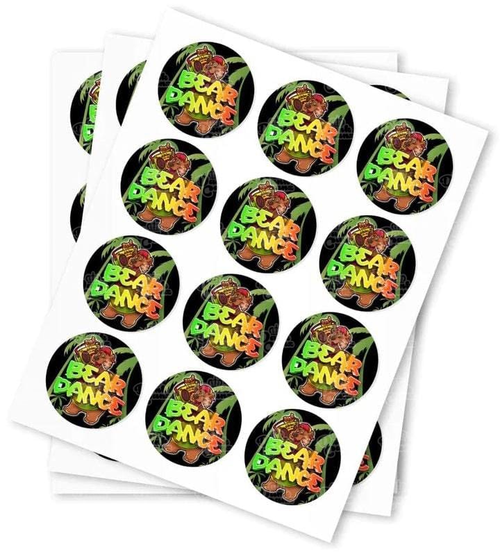 Bear Dance Stickers - DC Packaging Custom Cannabis Packaging