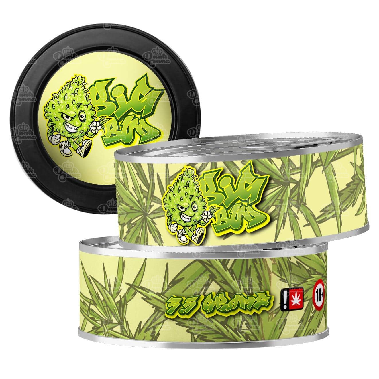 Big Bud 3.5g Self Seal Tins - DC Packaging Custom Cannabis Packaging