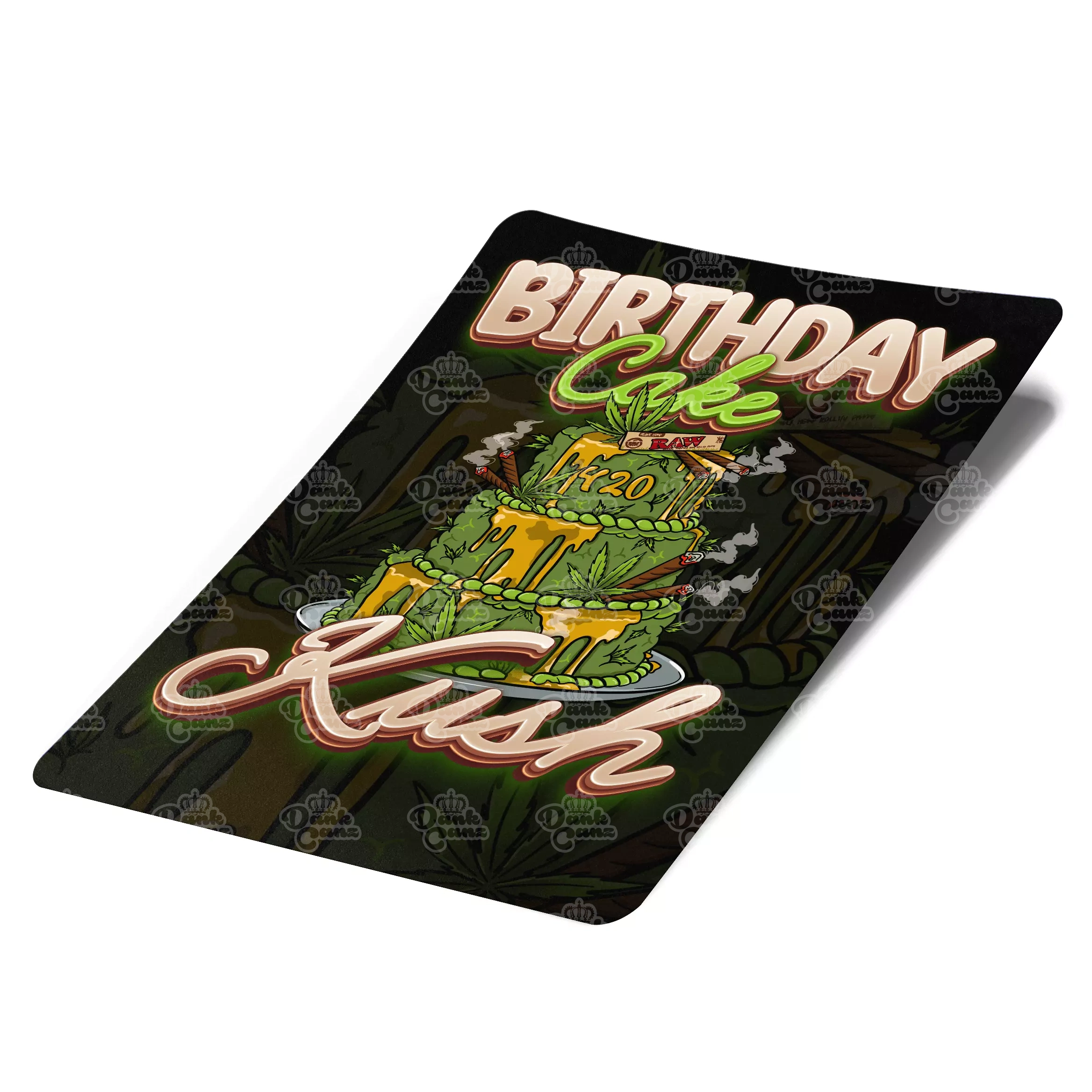 Birthday Cake Kush Mylar Bag Labels - Labels only - DC Packaging Custom Cannabis Packaging