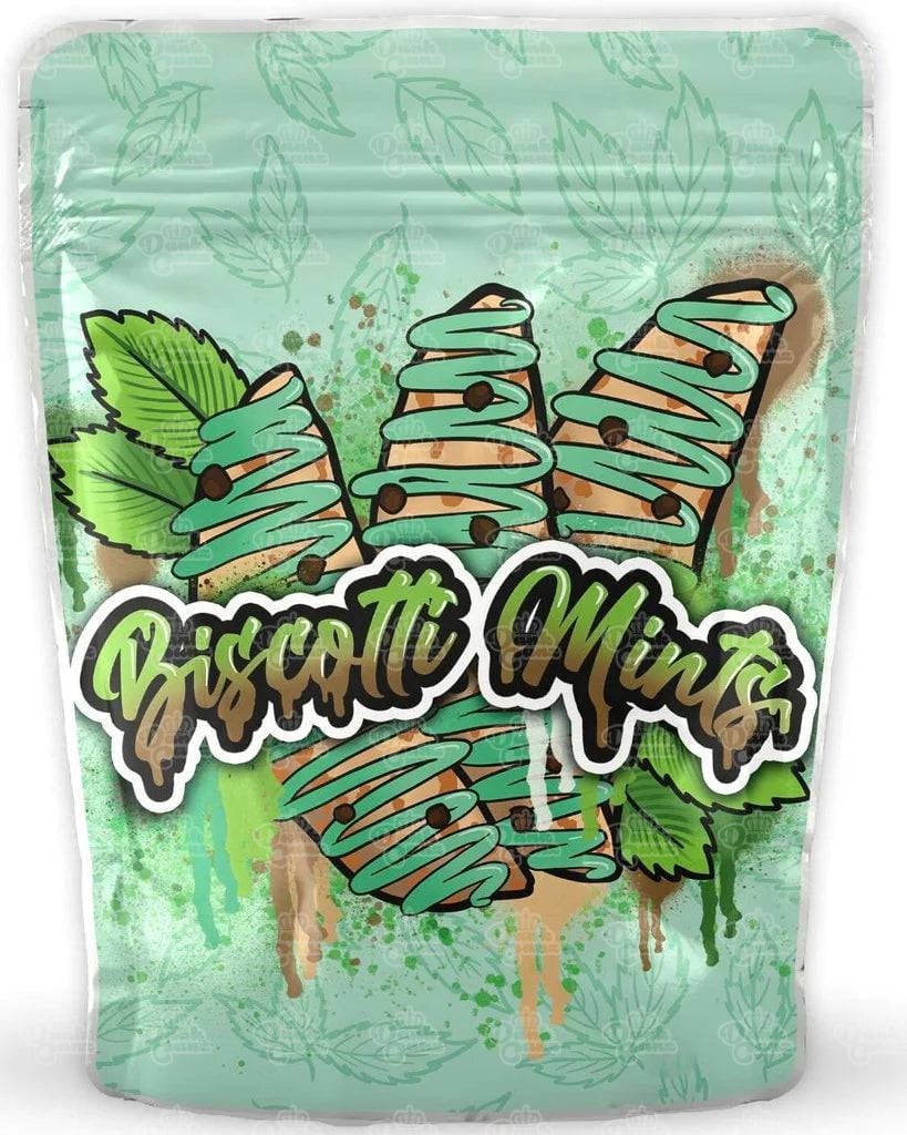 Biscotti Mints Mylar Bags - DC Packaging Custom Cannabis Packaging