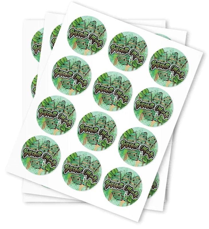 Biscotti Mints Stickers - DC Packaging Custom Cannabis Packaging