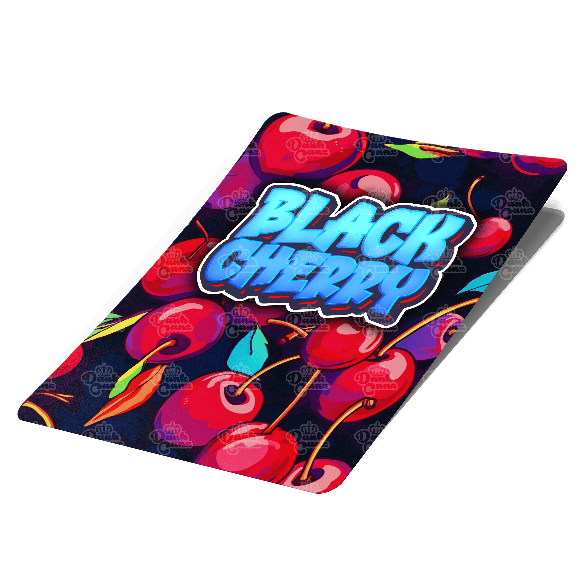 Black Cherry Mylar Bag Labels - Labels only - DC Packaging Custom Cannabis Packaging