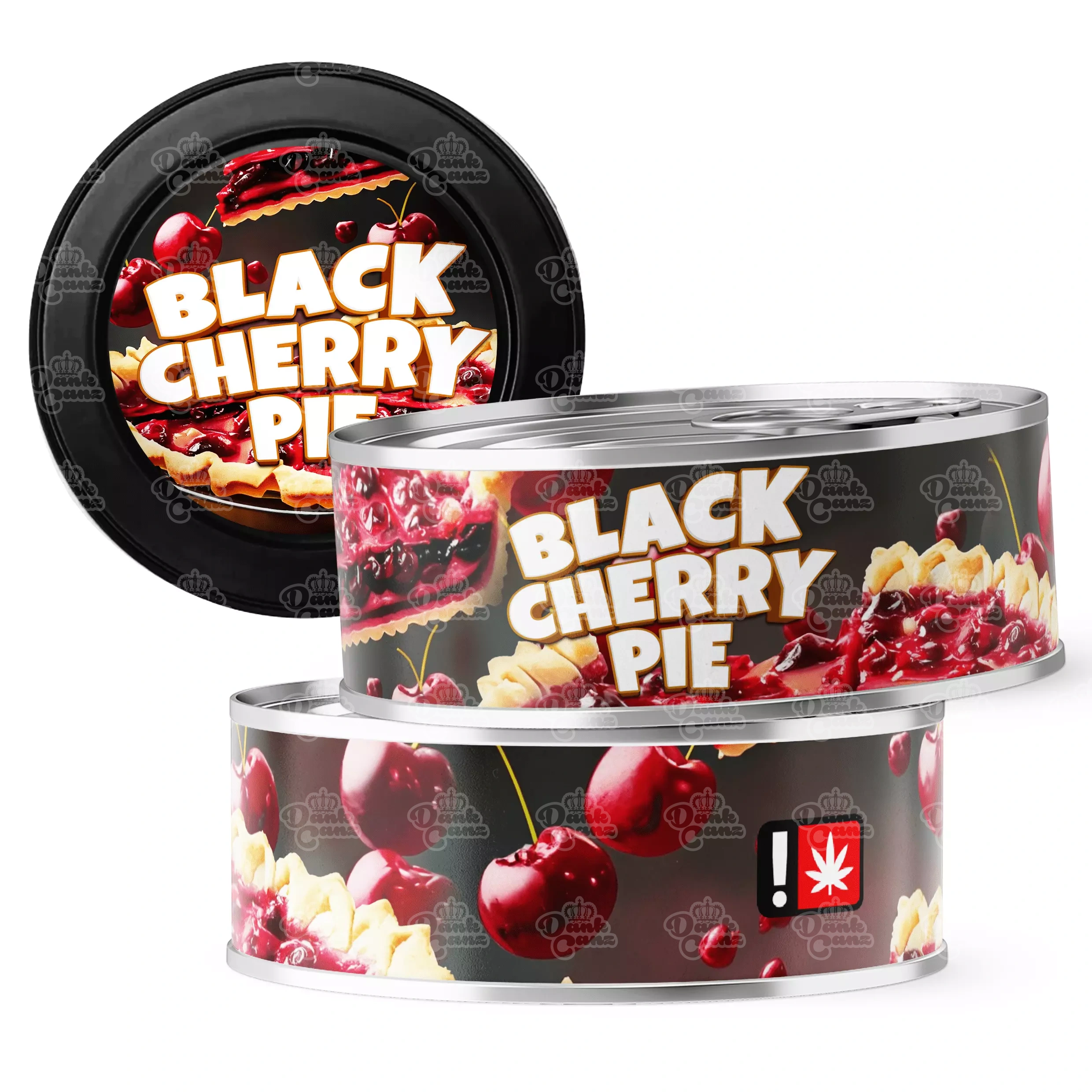Black Cherry Pie 3.5g Self Seal Tins - DC Packaging Custom Cannabis Packaging