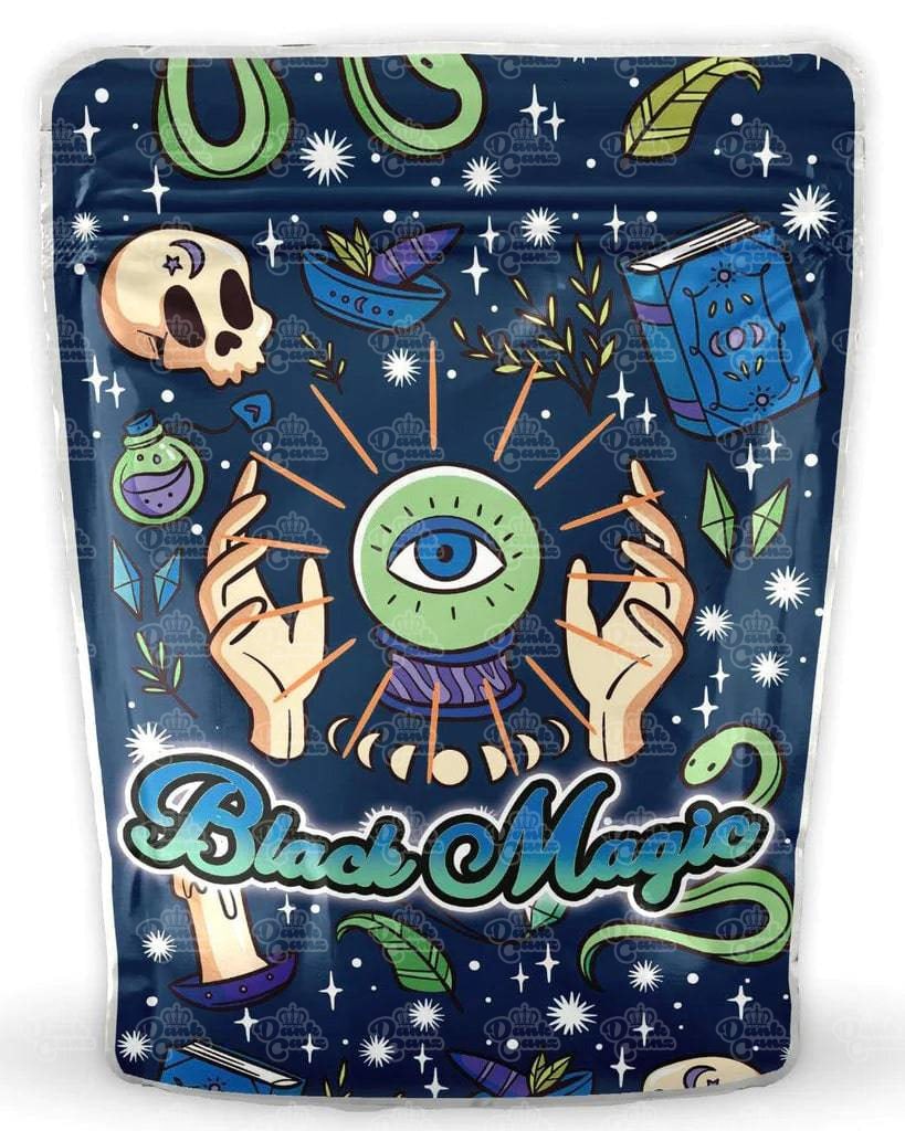 Black Magic Mylar Bags - DC Packaging Custom Cannabis Packaging
