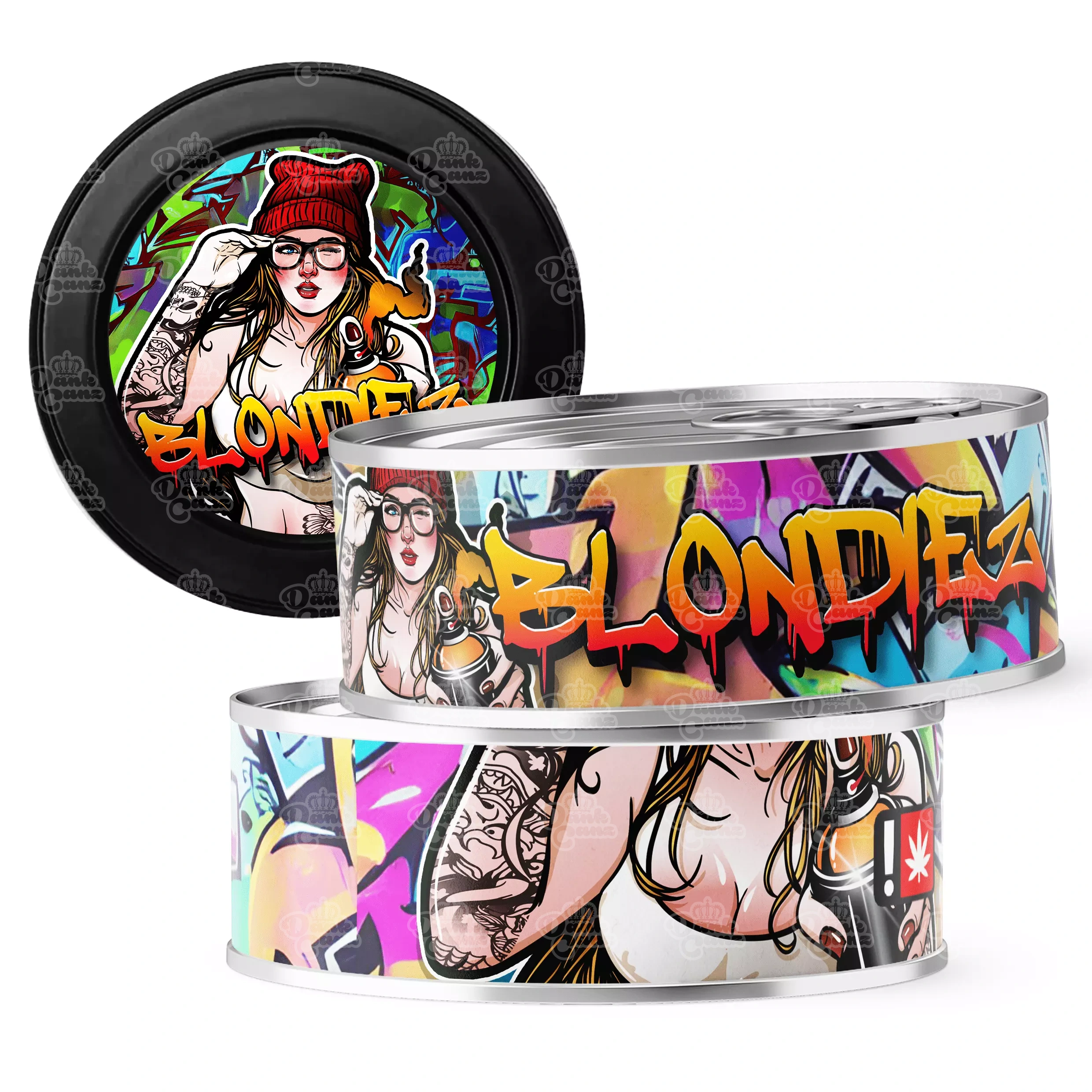 Blondiez 3.5g Self Seal Tins - DC Packaging Custom Cannabis Packaging