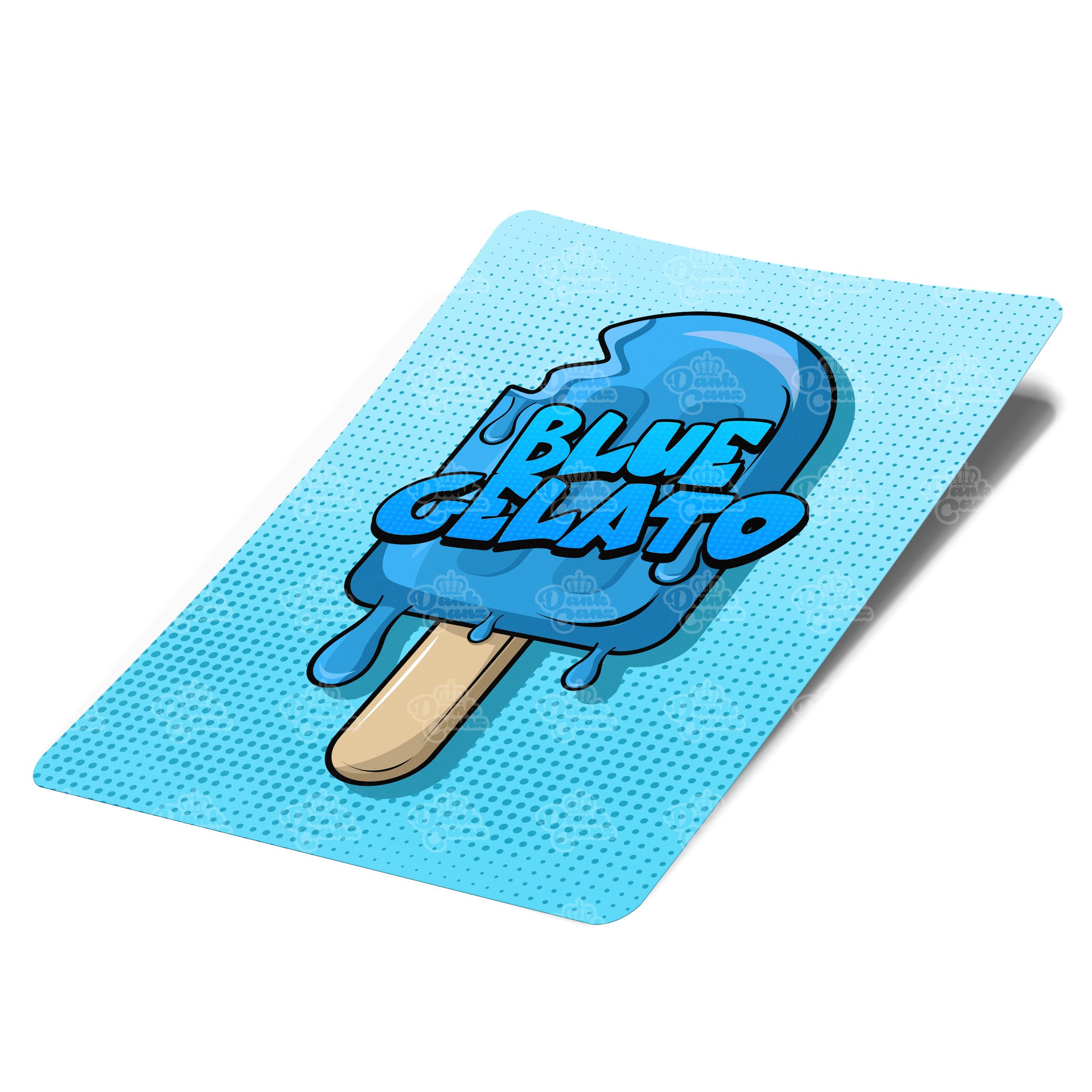 Blue Gelato Mylar Bag Labels - Labels only - DC Packaging Custom Cannabis Packaging