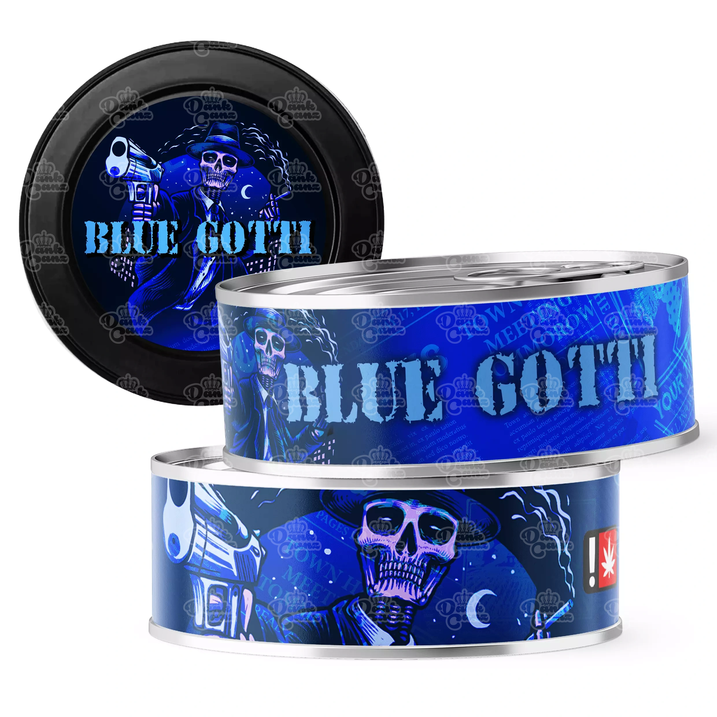 Blue Gotti 3.5g Self Seal Tins - DC Packaging Custom Cannabis Packaging