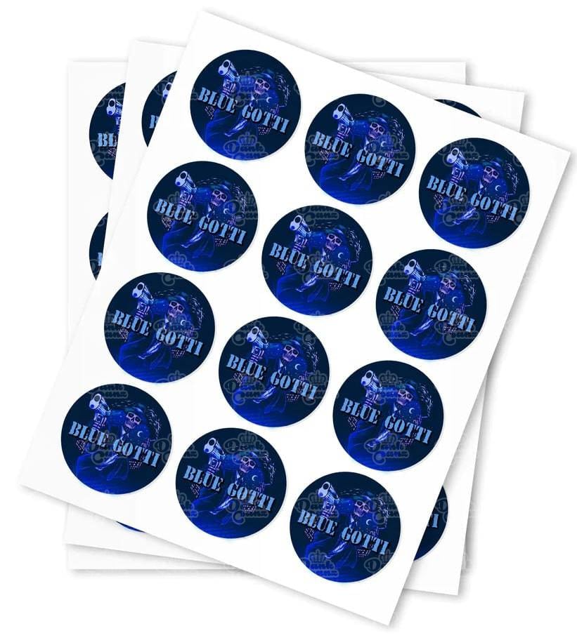 Blue Gotti Strain Stickers - DC Packaging Custom Cannabis Packaging
