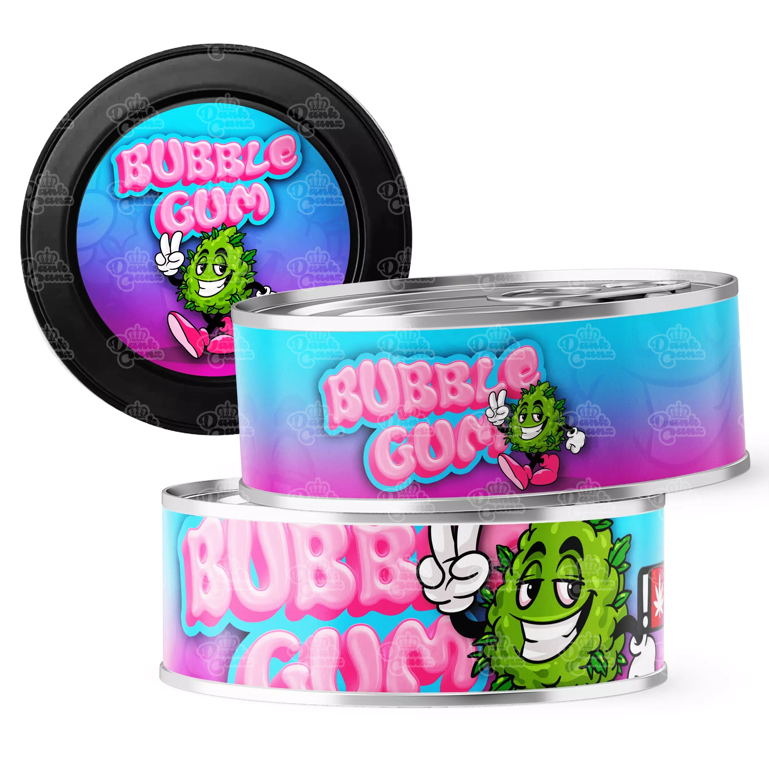 Bubble Gum 3.5g Self Seal Tins - DC Packaging Custom Cannabis Packaging