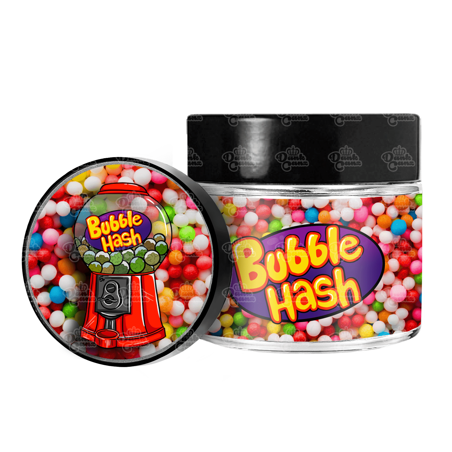 Bubble Hash 3.5g/60ml Glass Jars - Labelled - DC Packaging Custom Cannabis Packaging