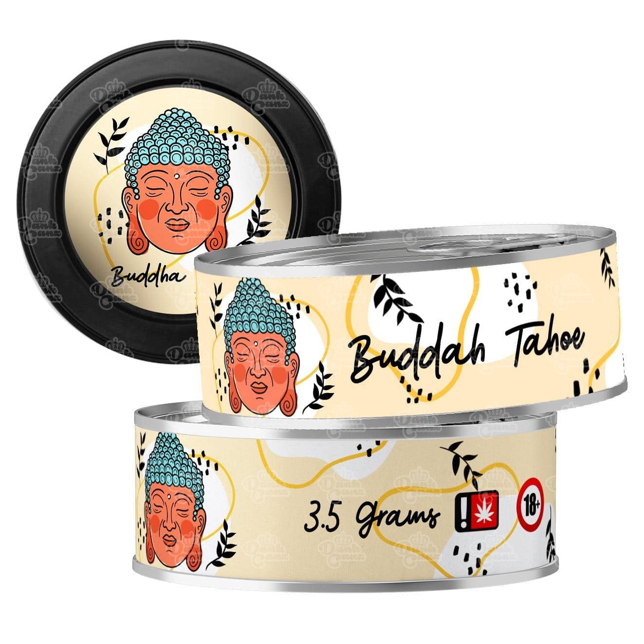 Buddha Tahoe 3.5g Self Seal Tins - DC Packaging Custom Cannabis Packaging