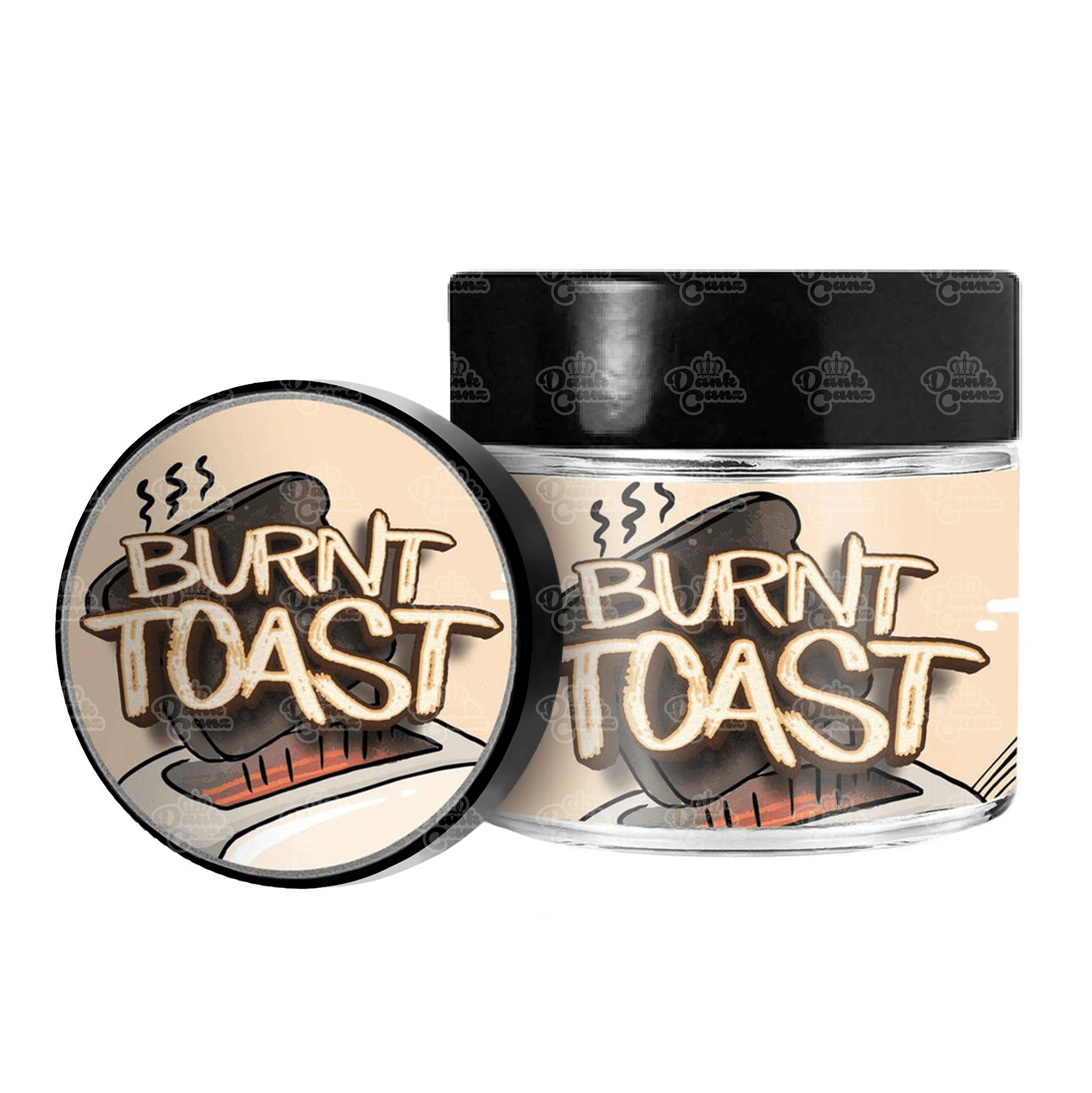 Burnt Toast 3.5g/60ml Glass Jars - Labelled - DC Packaging Custom Cannabis Packaging