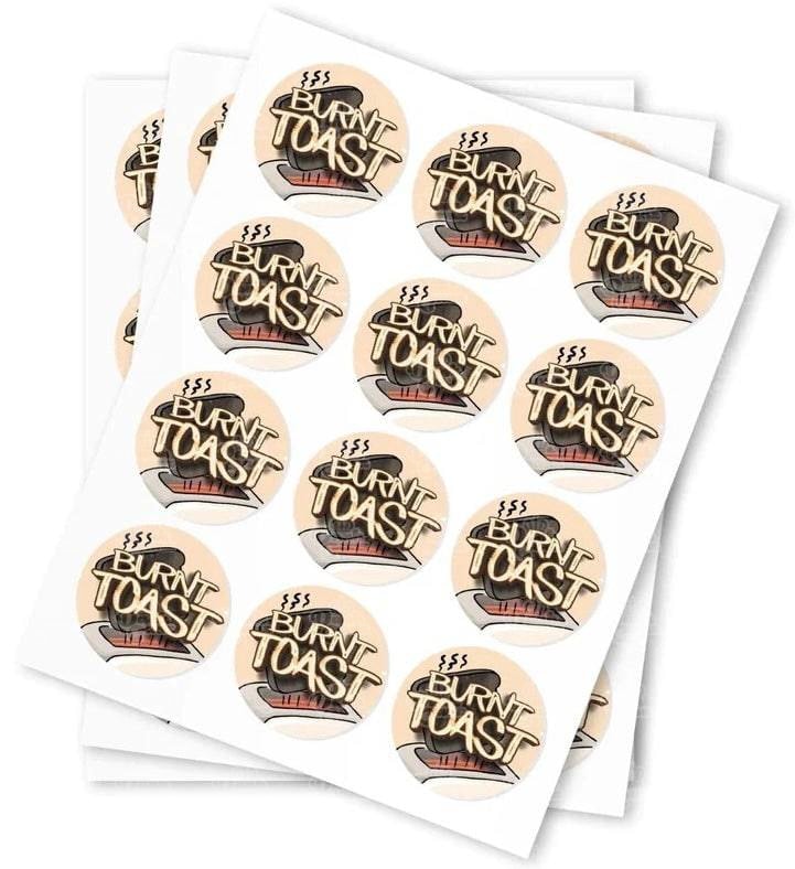 Burnt Toast Strain Stickers - DC Packaging Custom Cannabis Packaging