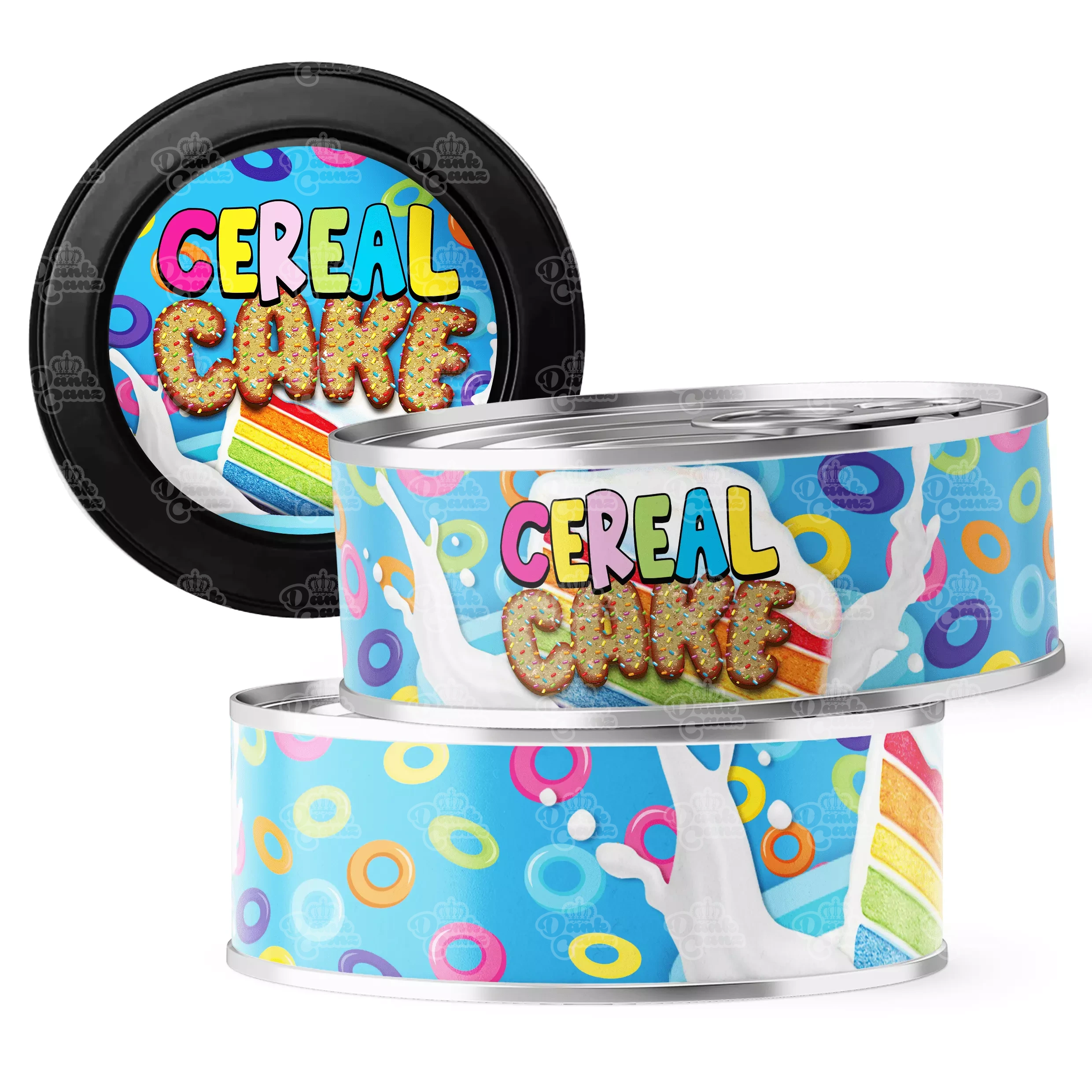 Cereal Cake 3.5g Self Seal Tins - DC Packaging Custom Cannabis Packaging