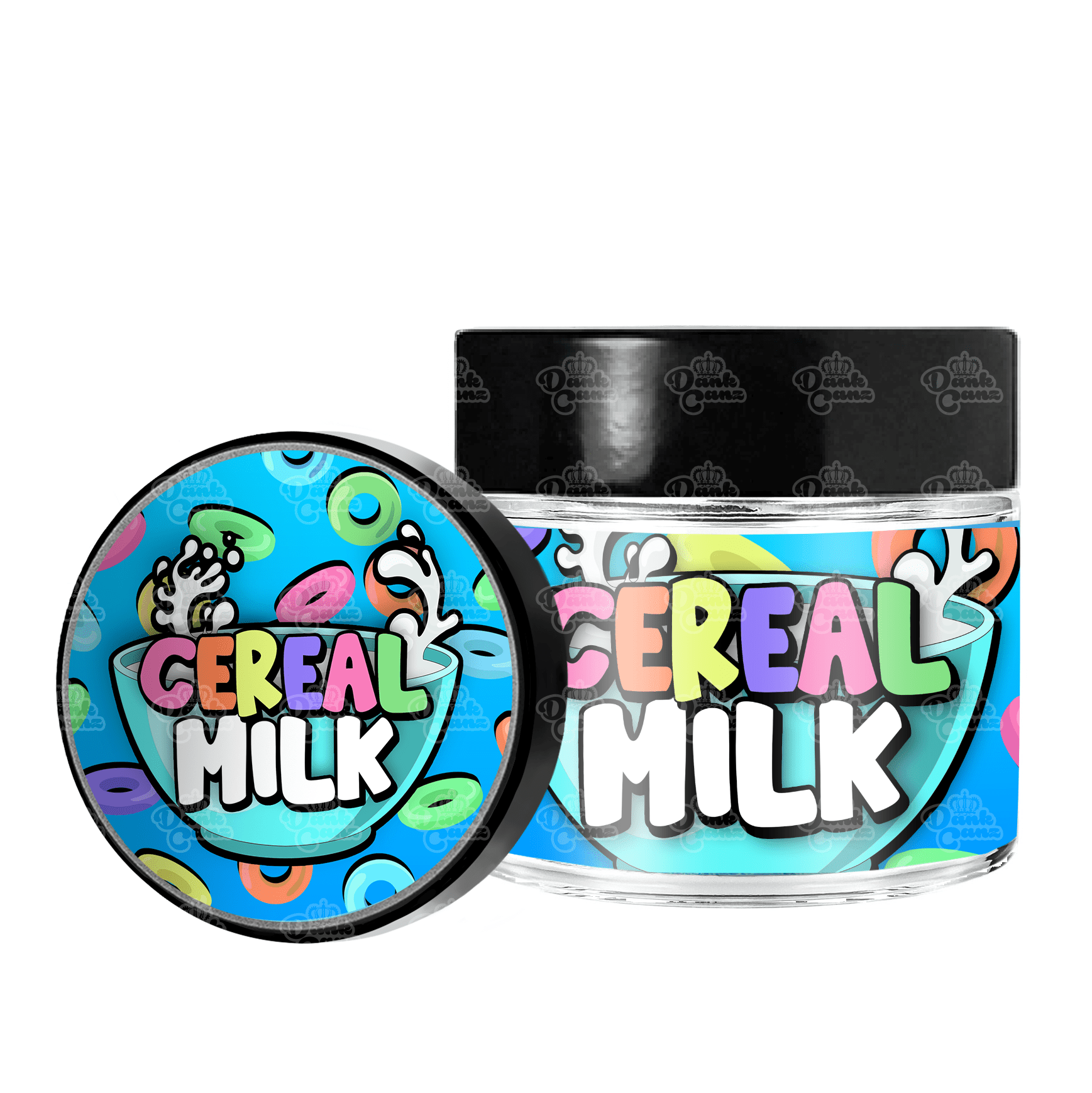 Cereal Milk 3.5g/60ml Glass Jars - Labelled - DC Packaging Custom Cannabis Packaging