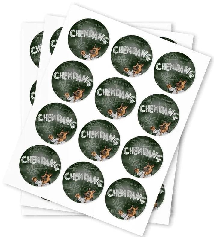 Chemdawg Stickers - DC Packaging Custom Cannabis Packaging
