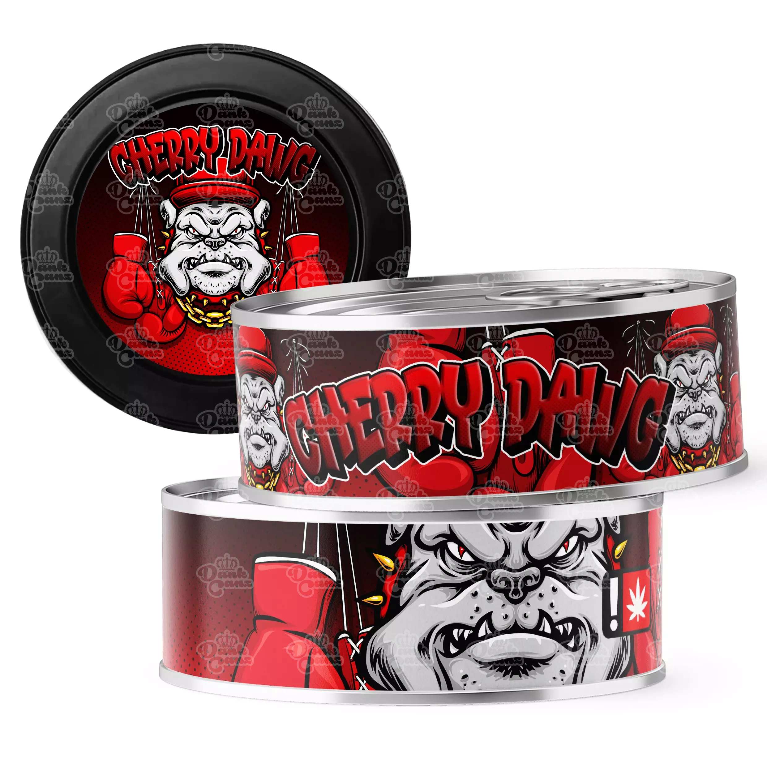 Cherry Dawg 3.5g Self Seal Tins - DC Packaging Custom Cannabis Packaging