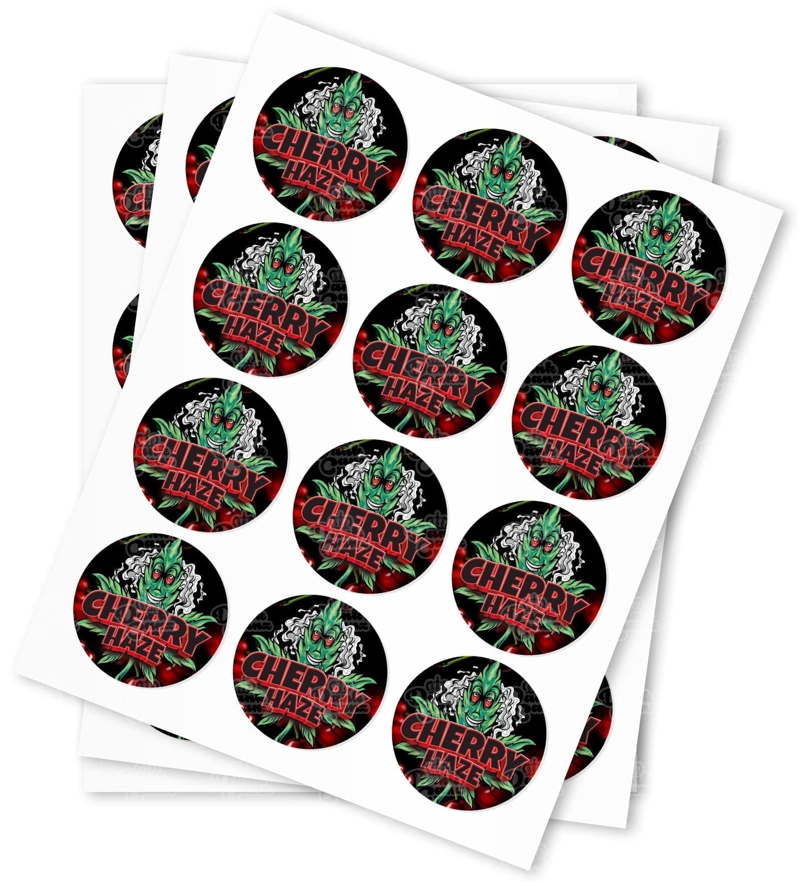 Cherry Haze Strain Stickers - DC Packaging Custom Cannabis Packaging