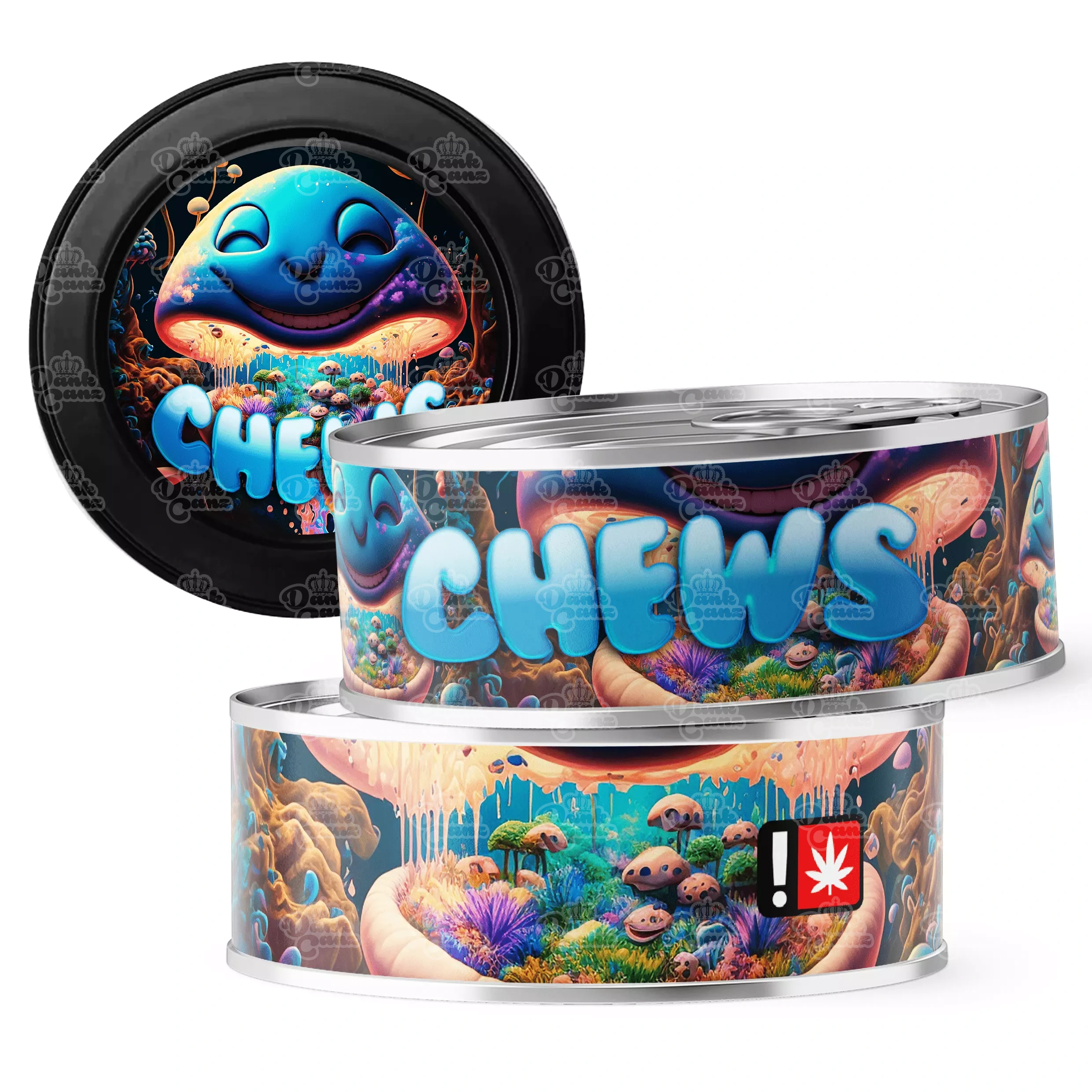 Chews 3.5g Self Seal Tins - DC Packaging Custom Cannabis Packaging
