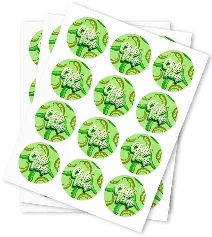 Chili Verde Strain Stickers - DC Packaging Custom Cannabis Packaging