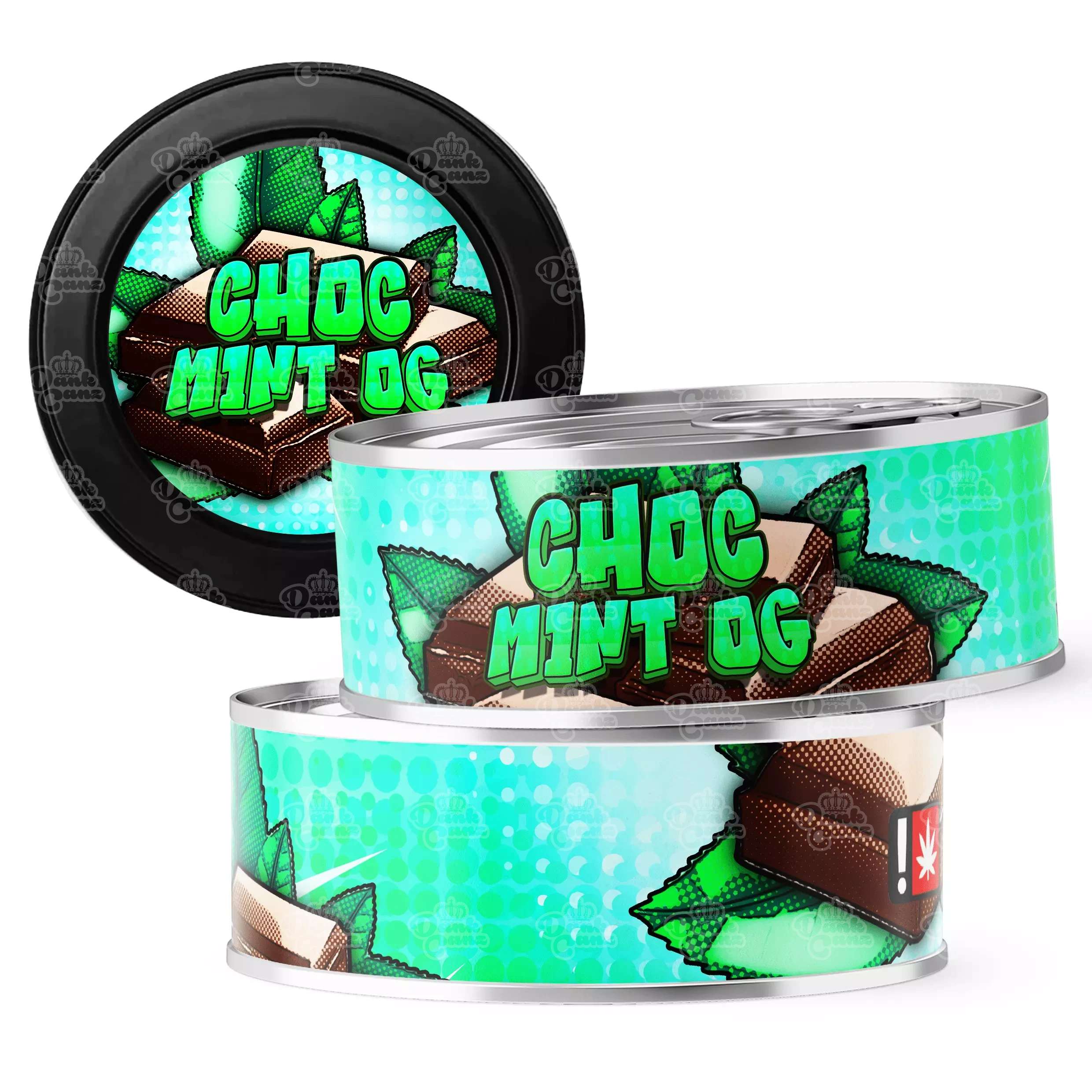 Choc Mint OG 3.5g Self Seal Tins - DC Packaging Custom Cannabis Packaging