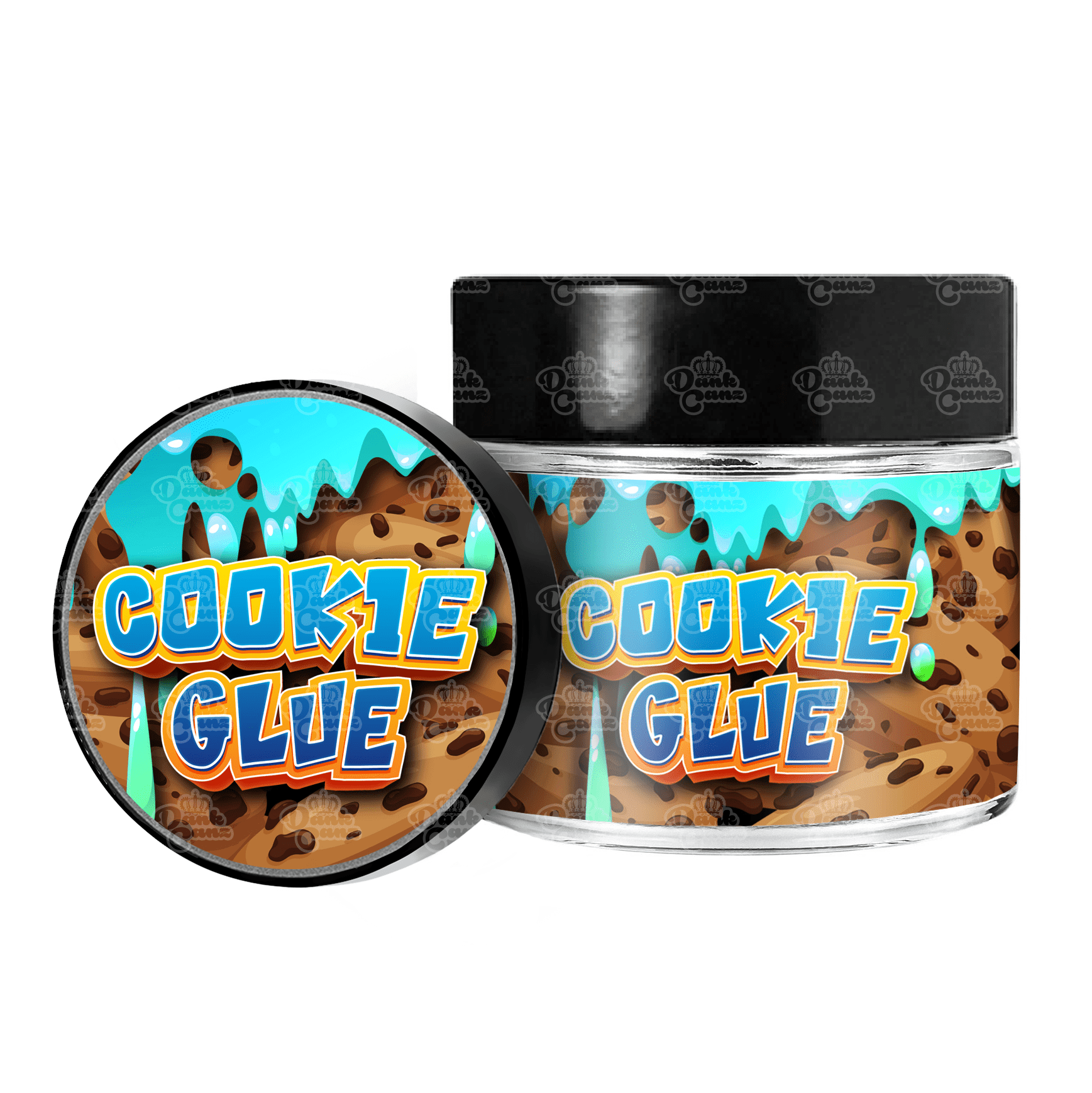 Cookie Glue 3.5g/60ml Glass Jars - Labelled - DC Packaging Custom Cannabis Packaging