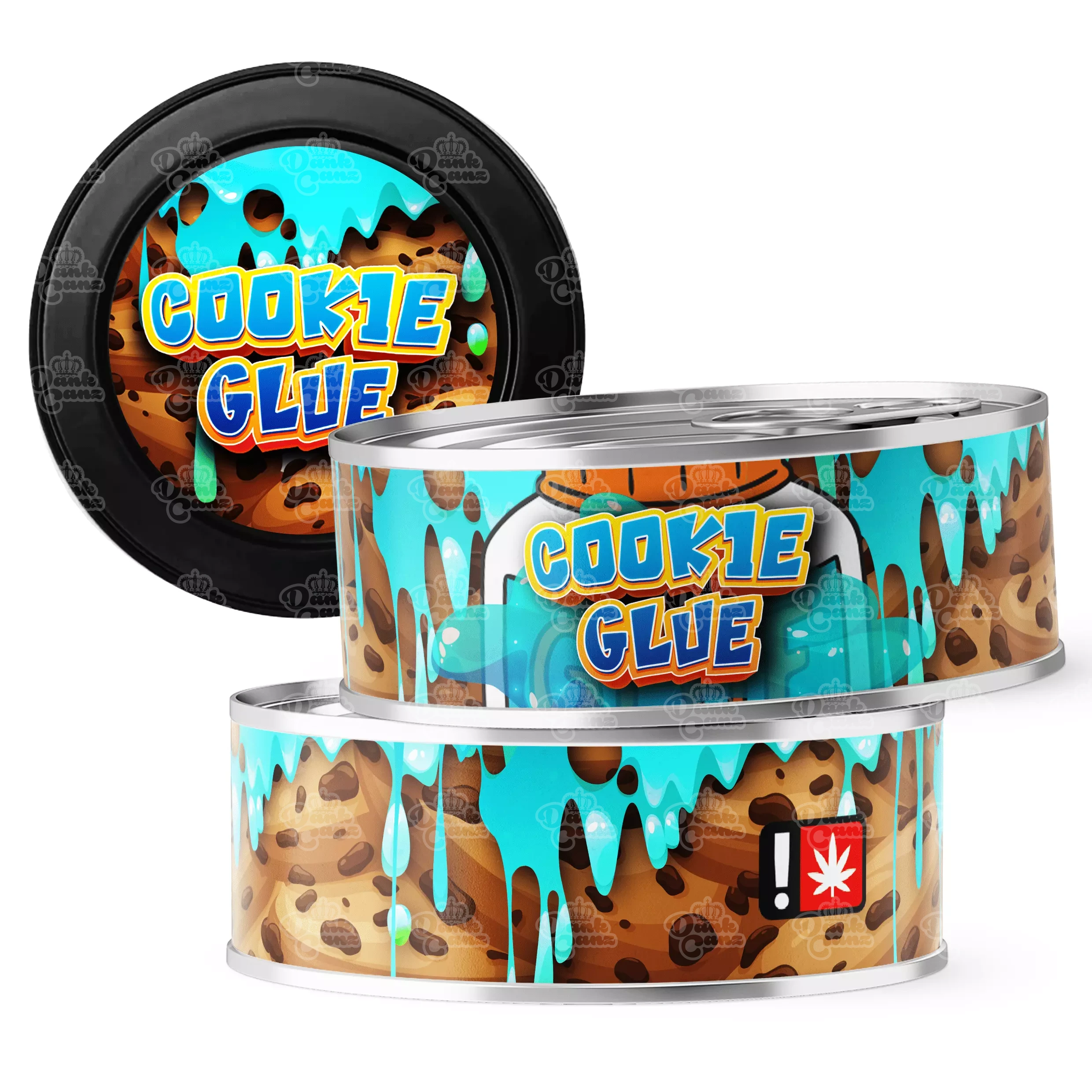 Cookie Glue 3.5g Self Seal Tins - DC Packaging Custom Cannabis Packaging