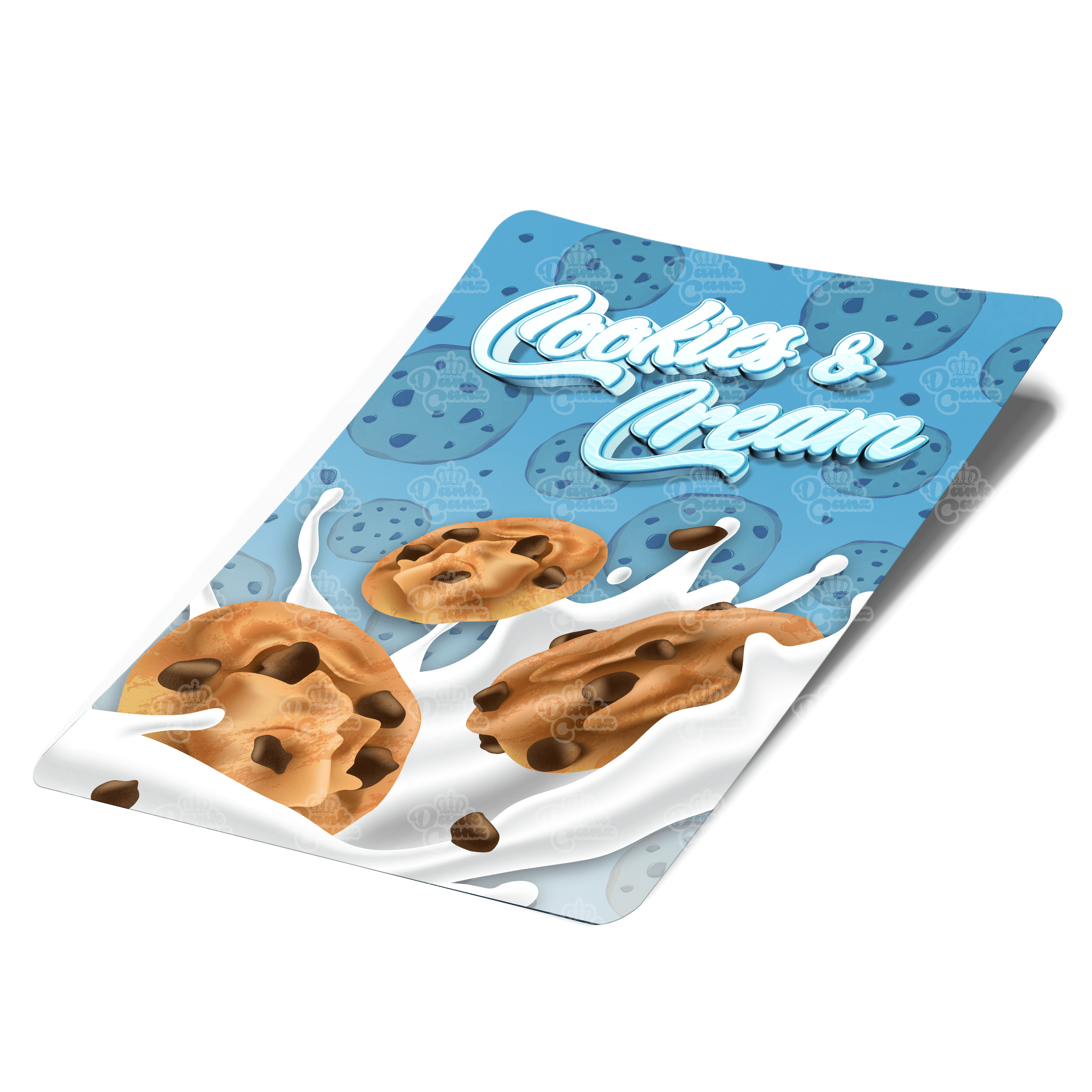 Cookies & Cream Mylar Bag Labels - Labels only - DC Packaging Custom Cannabis Packaging