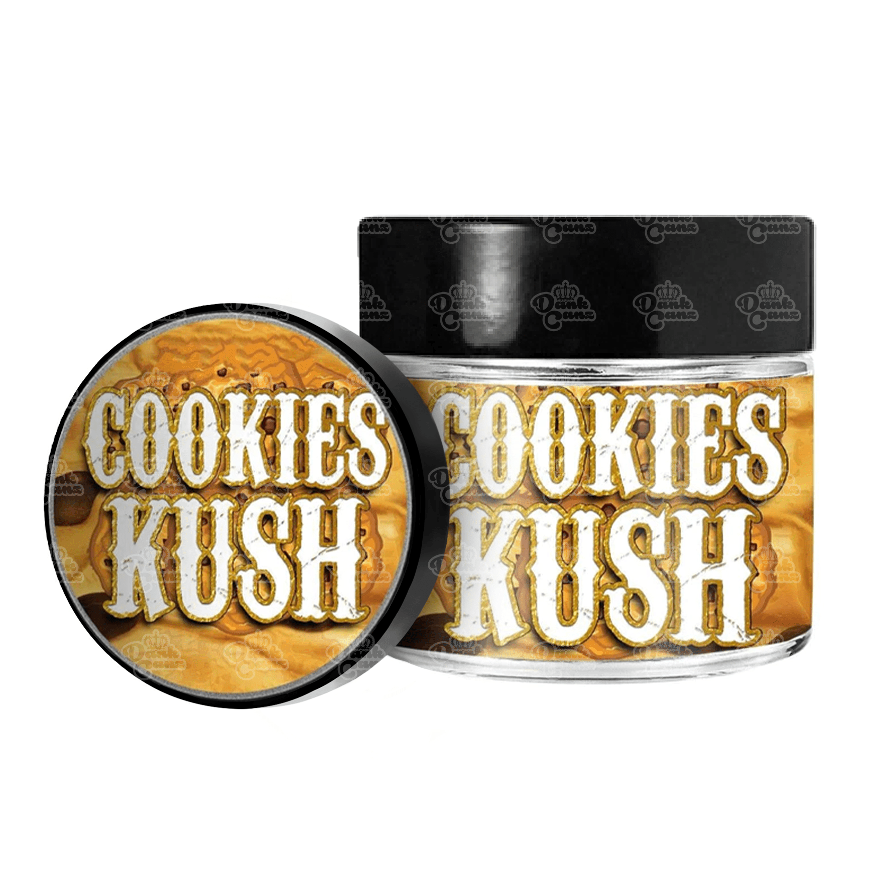 Cookies Kush 3.5g/60ml Glass Jars - Labelled - DC Packaging Custom Cannabis Packaging