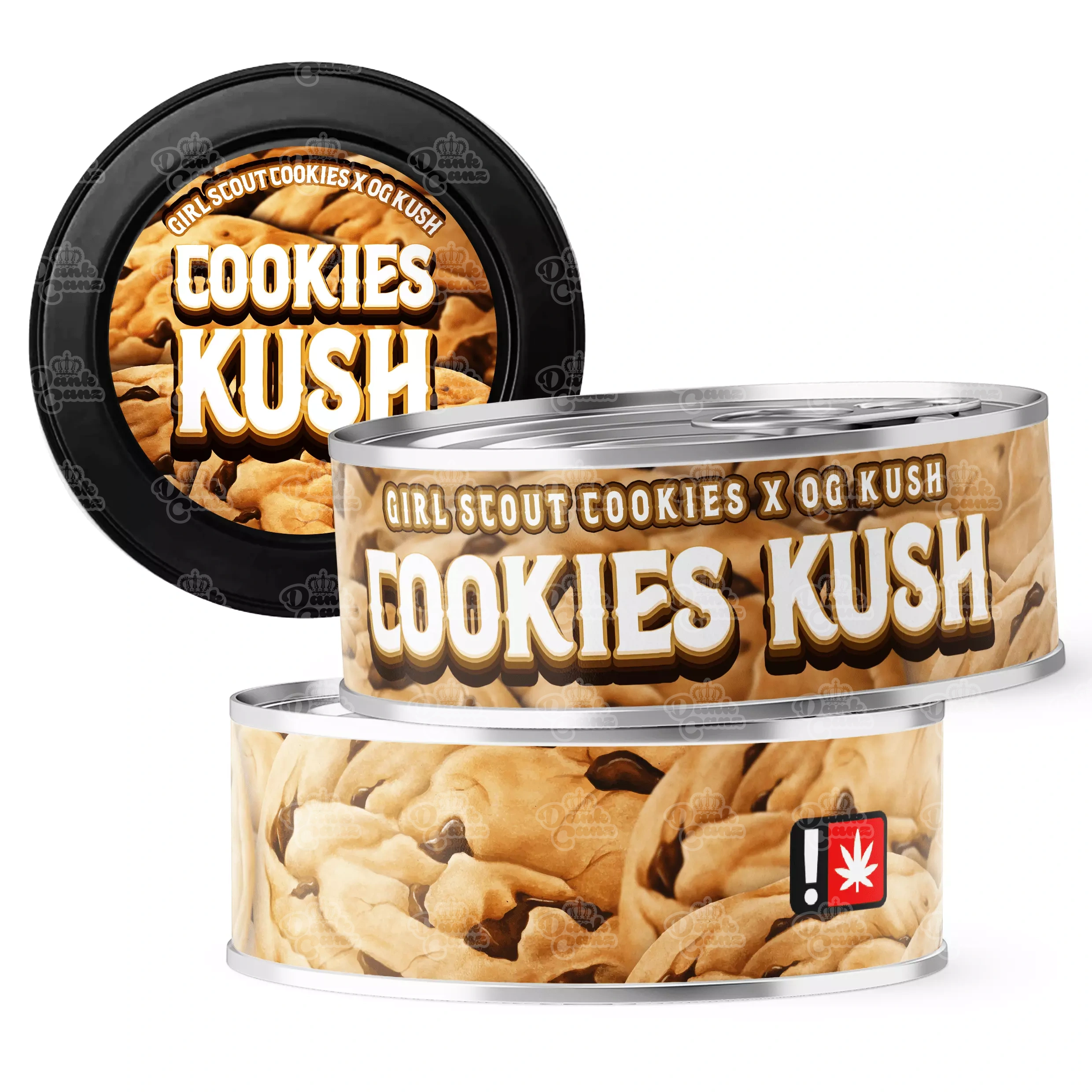 Cookies Kush 3.5g Self Seal Tins - DC Packaging Custom Cannabis Packaging