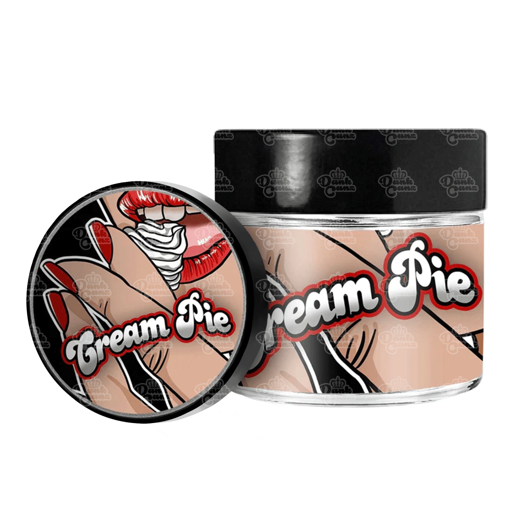 Cream Pie 3.5g/60ml Glass Jars - Labelled - DC Packaging Custom Cannabis Packaging